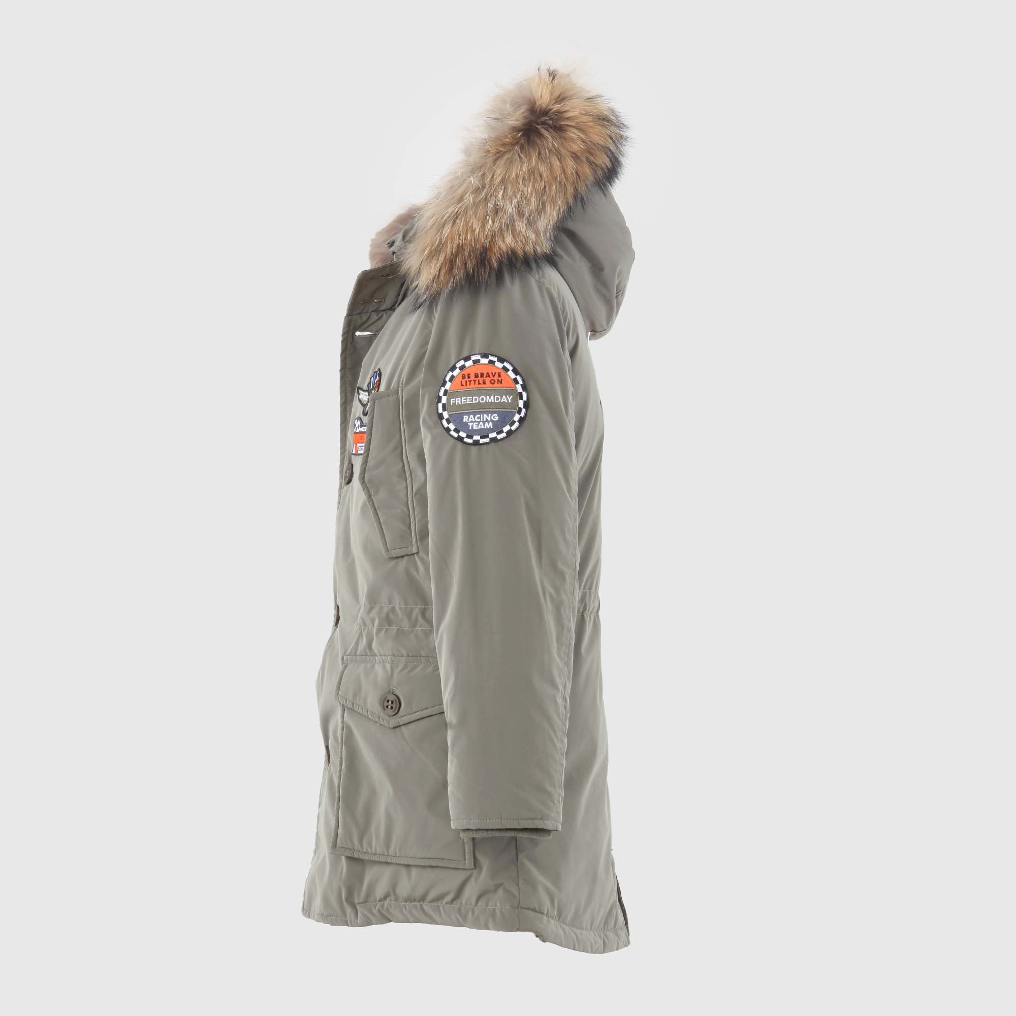 Parka Decker Grigio Firmato Freedomday - annameglio.com abbigliamento moda