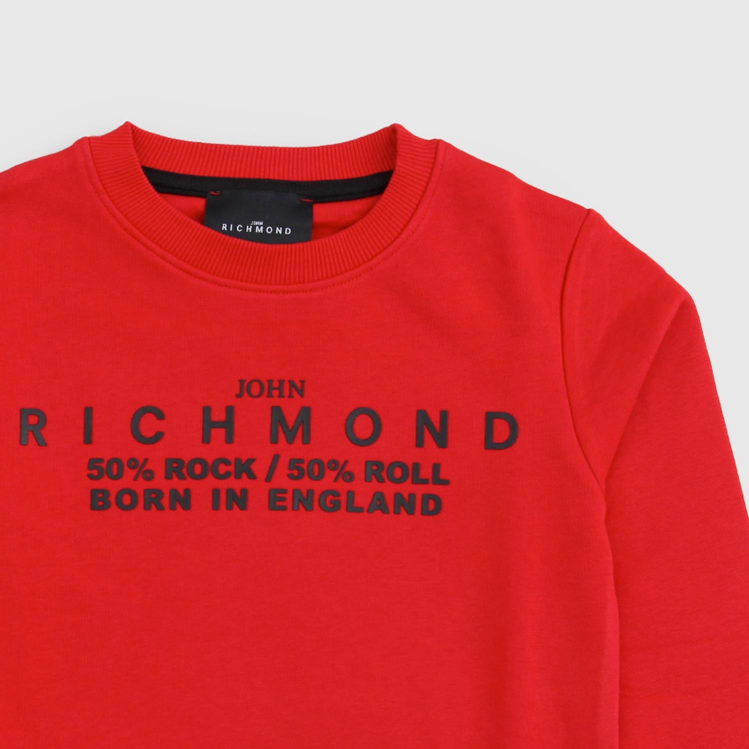 Felpa rossa con stampa logo nera - annameglio.com abbigliamento moda