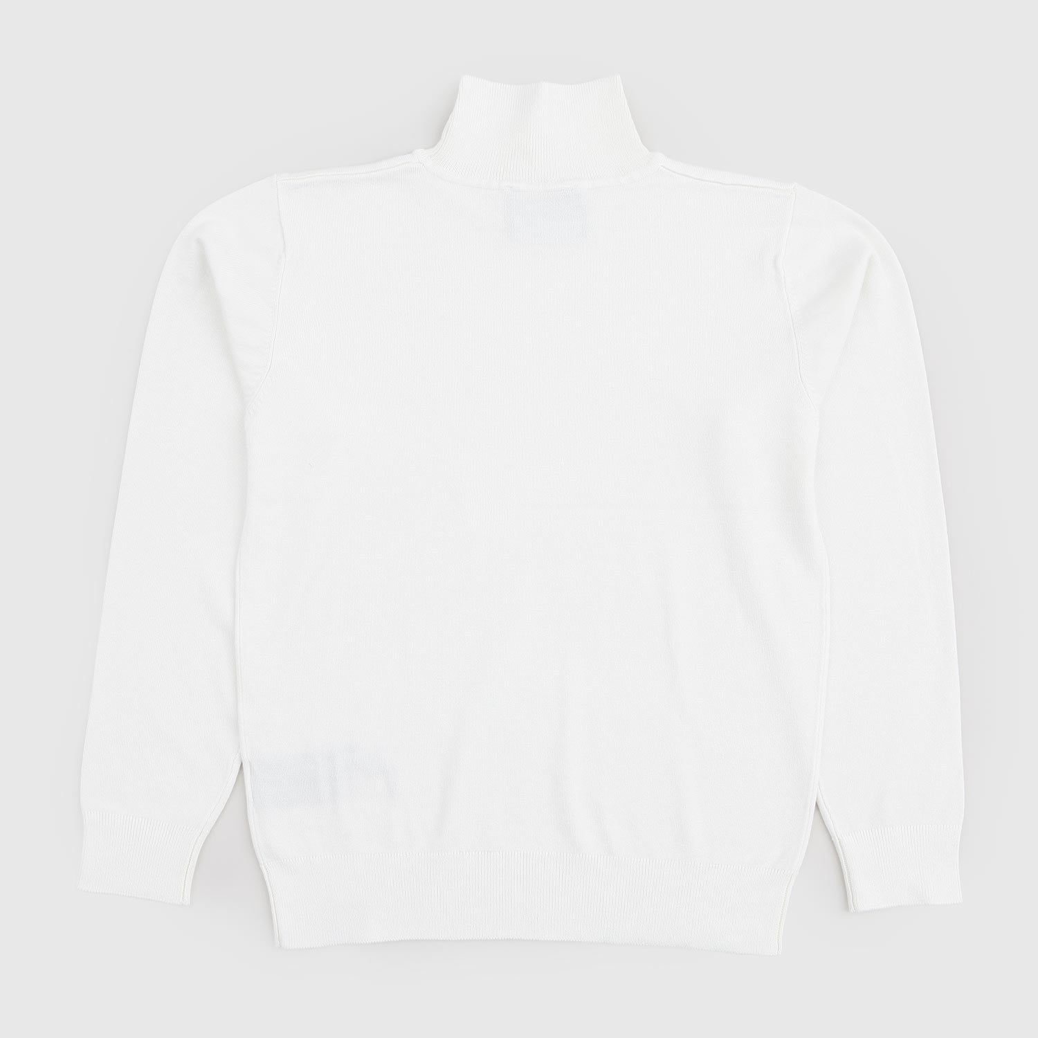 Maglia dolcevita bianca con logo nero ricamato - annameglio.com abbigliamento moda