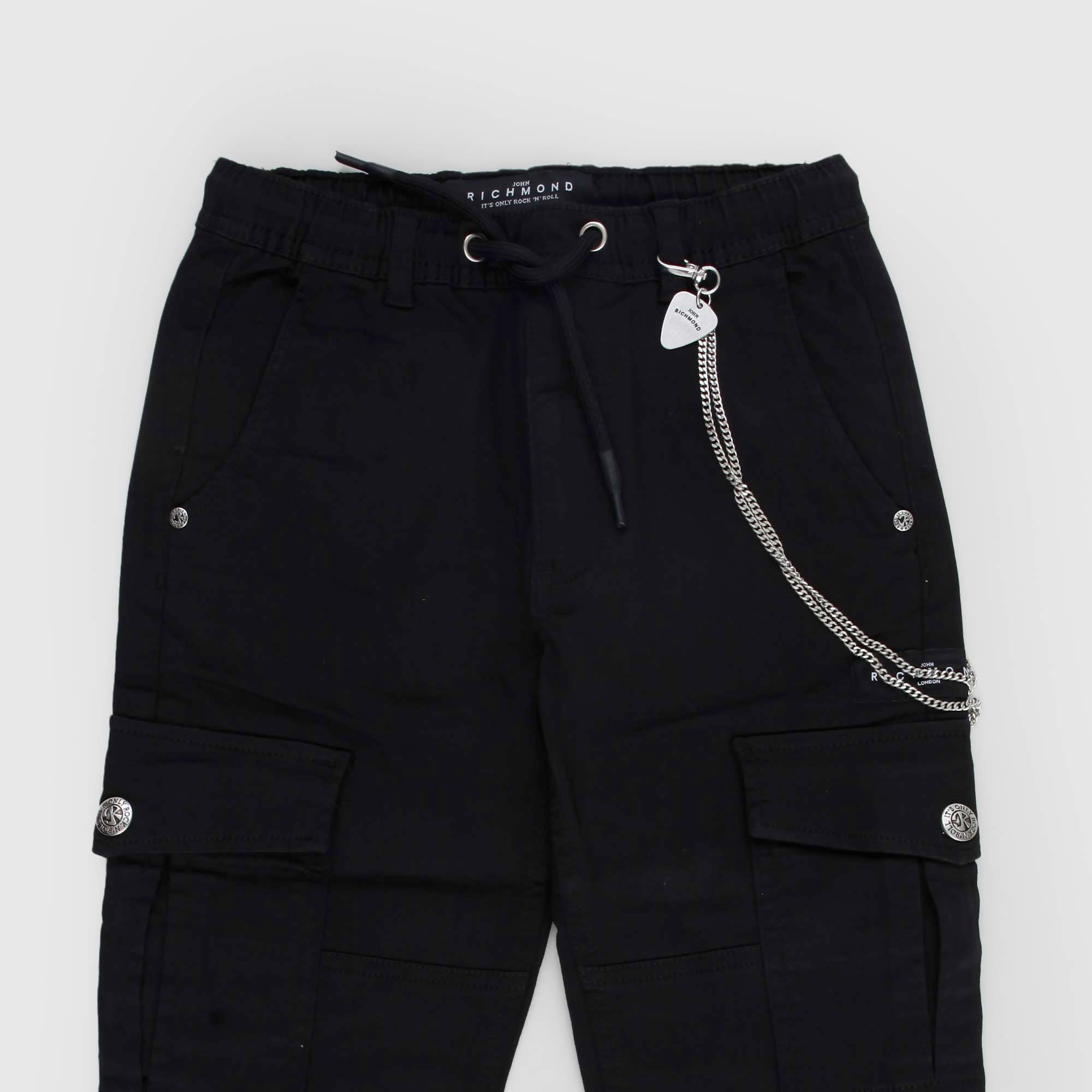 Pantalone Nero Cargo JOHN RICHMOND - annameglio.com abbigliamento moda