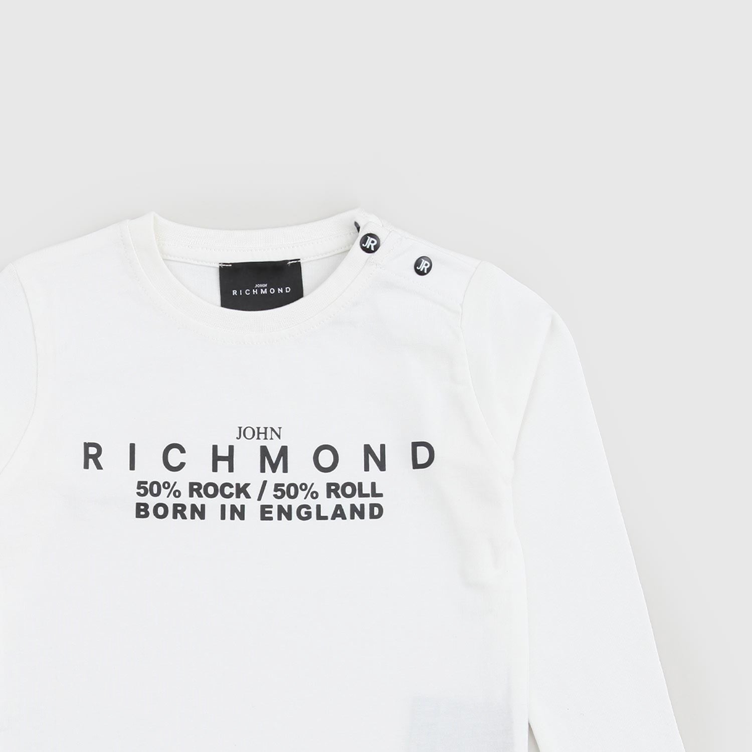 T-shirt  bianca maniche lunghe con Logo - annameglio.com abbigliamento moda