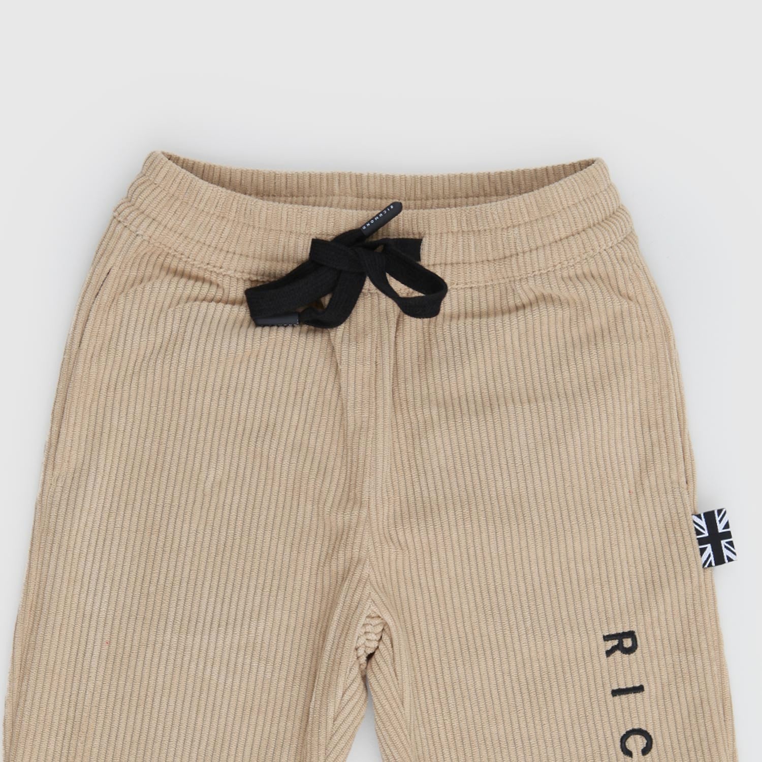 Pantalone a coste sabbia con logo - annameglio.com abbigliamento moda