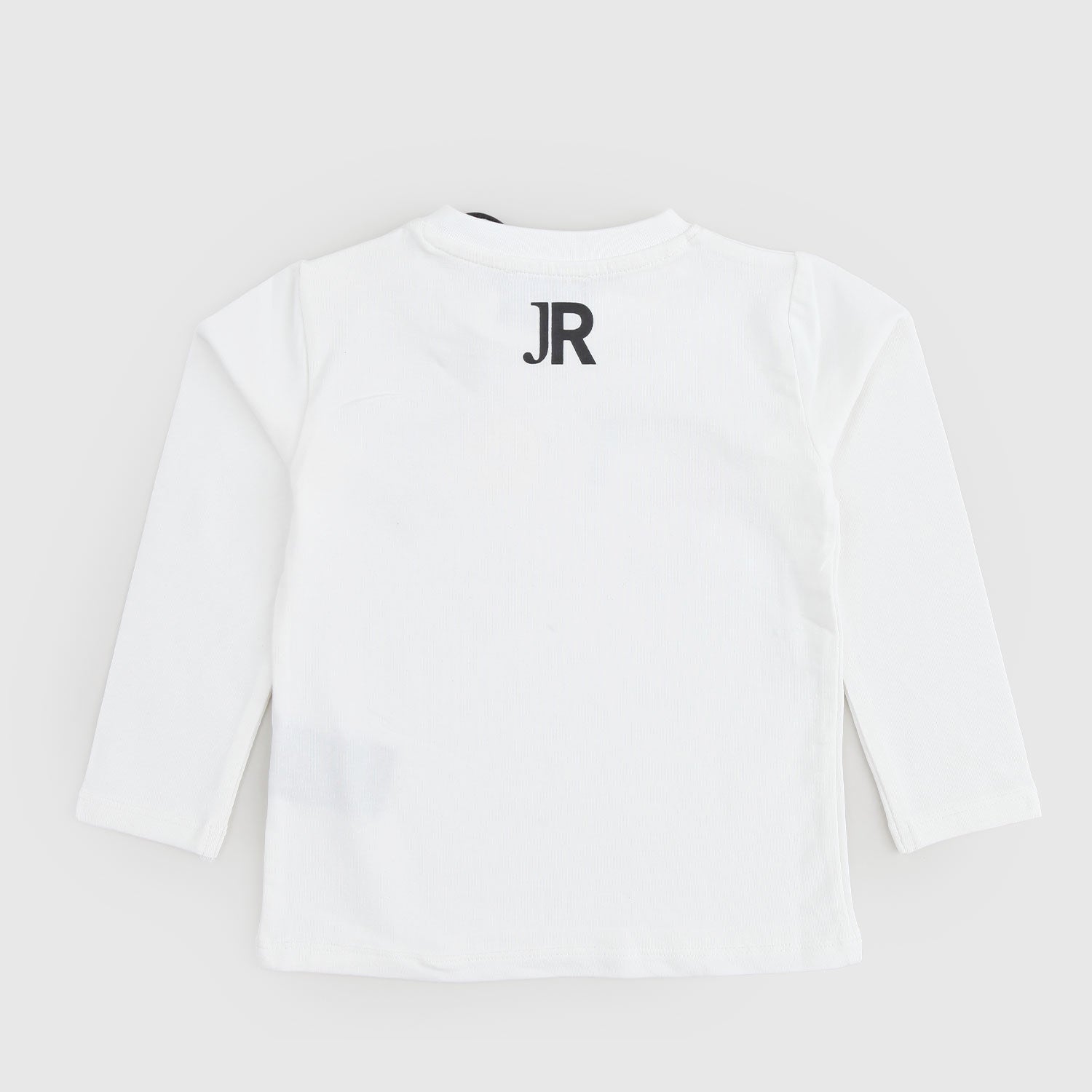 T-shirt bianca maniche lunghe con logo multicolor - annameglio.com abbigliamento moda