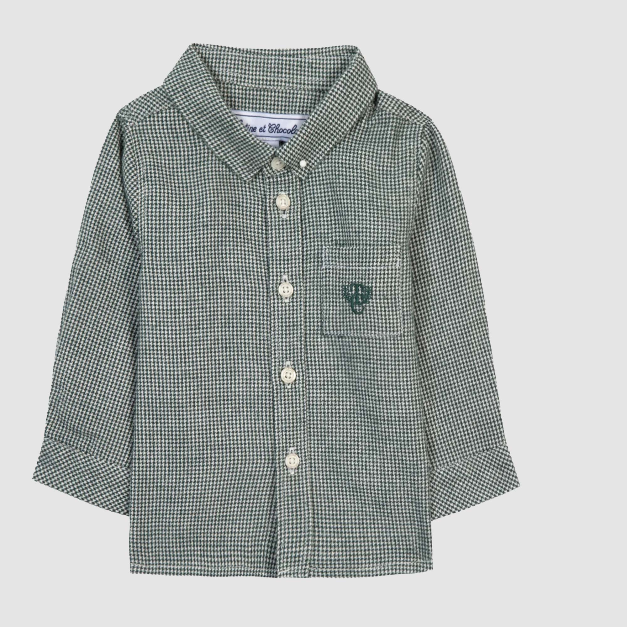 Camicia verde panna Tartine Et Chocolat - annameglio.com abbigliamento moda