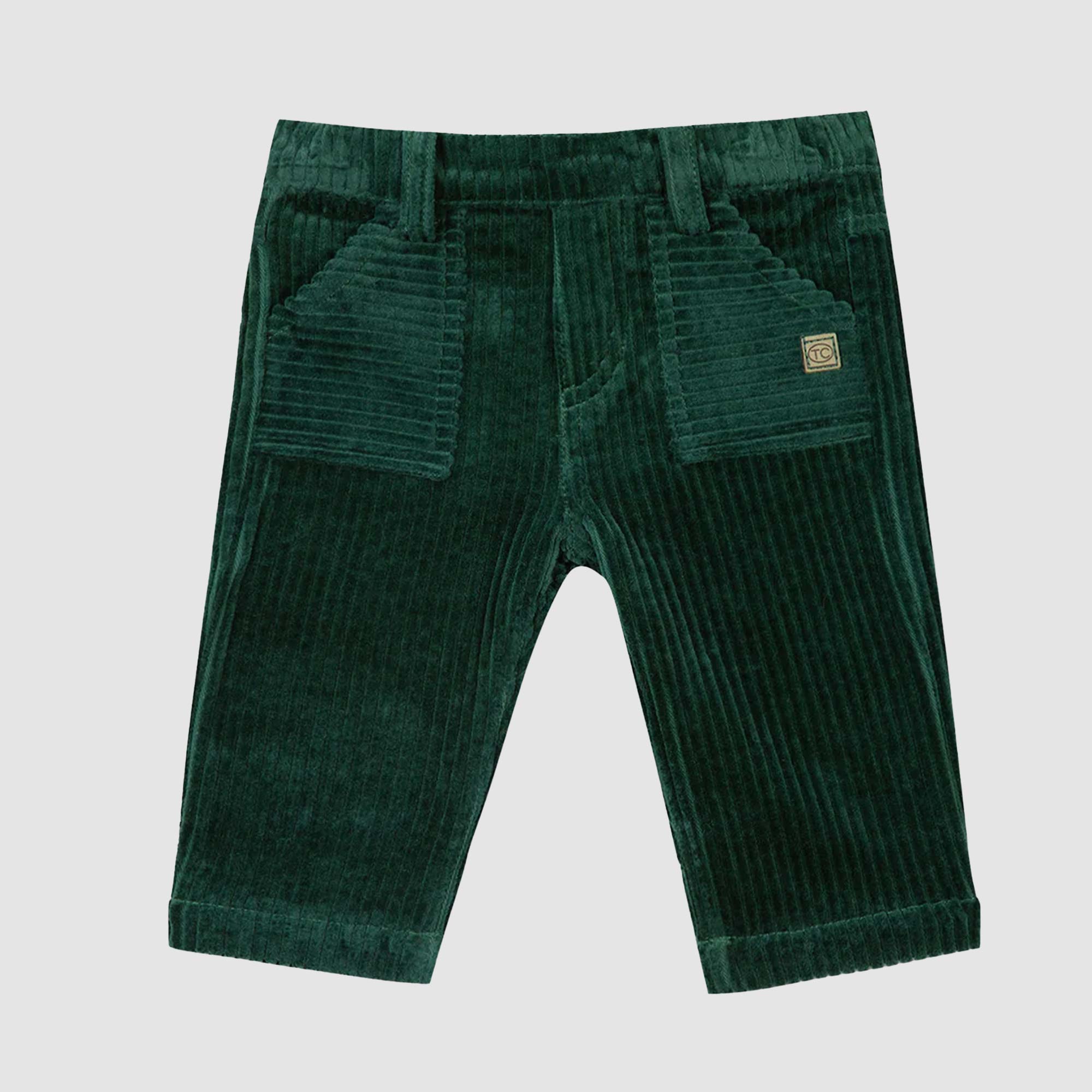 Pantaloni In Velluto Verde TARTINE ET CHOCOLAT - annameglio.com abbigliamento moda