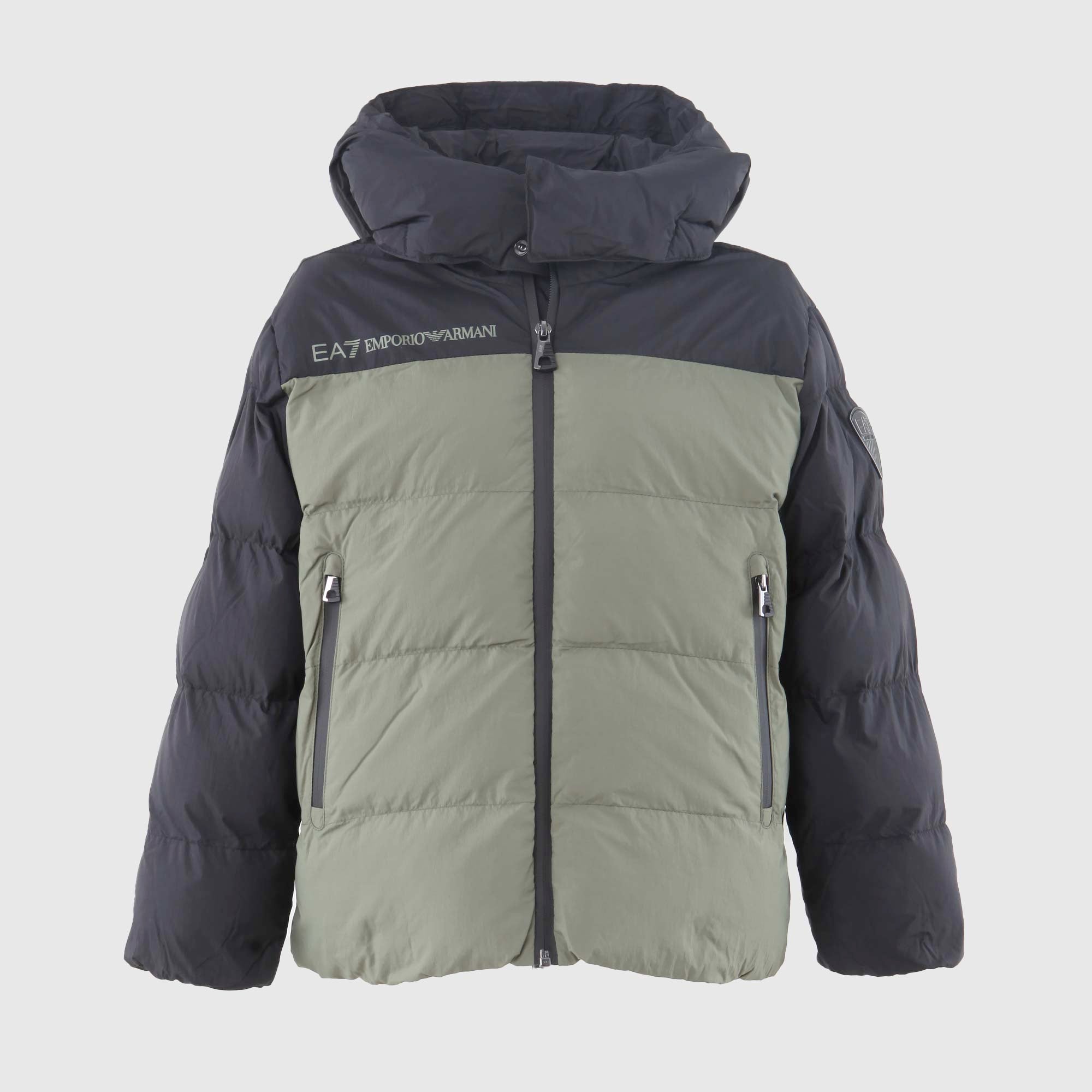 Piumino Colorblock Verde Firmato Ea7 - annameglio.com abbigliamento moda