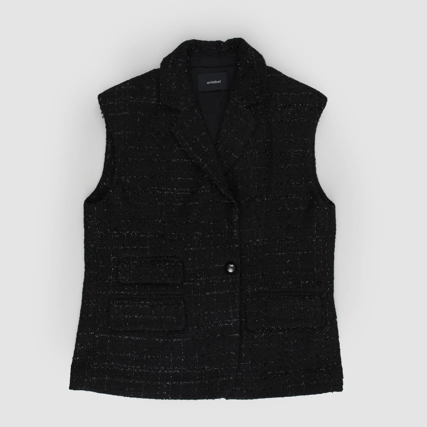 Gilet nero firmato UNLABEL - annameglio.com abbigliamento moda