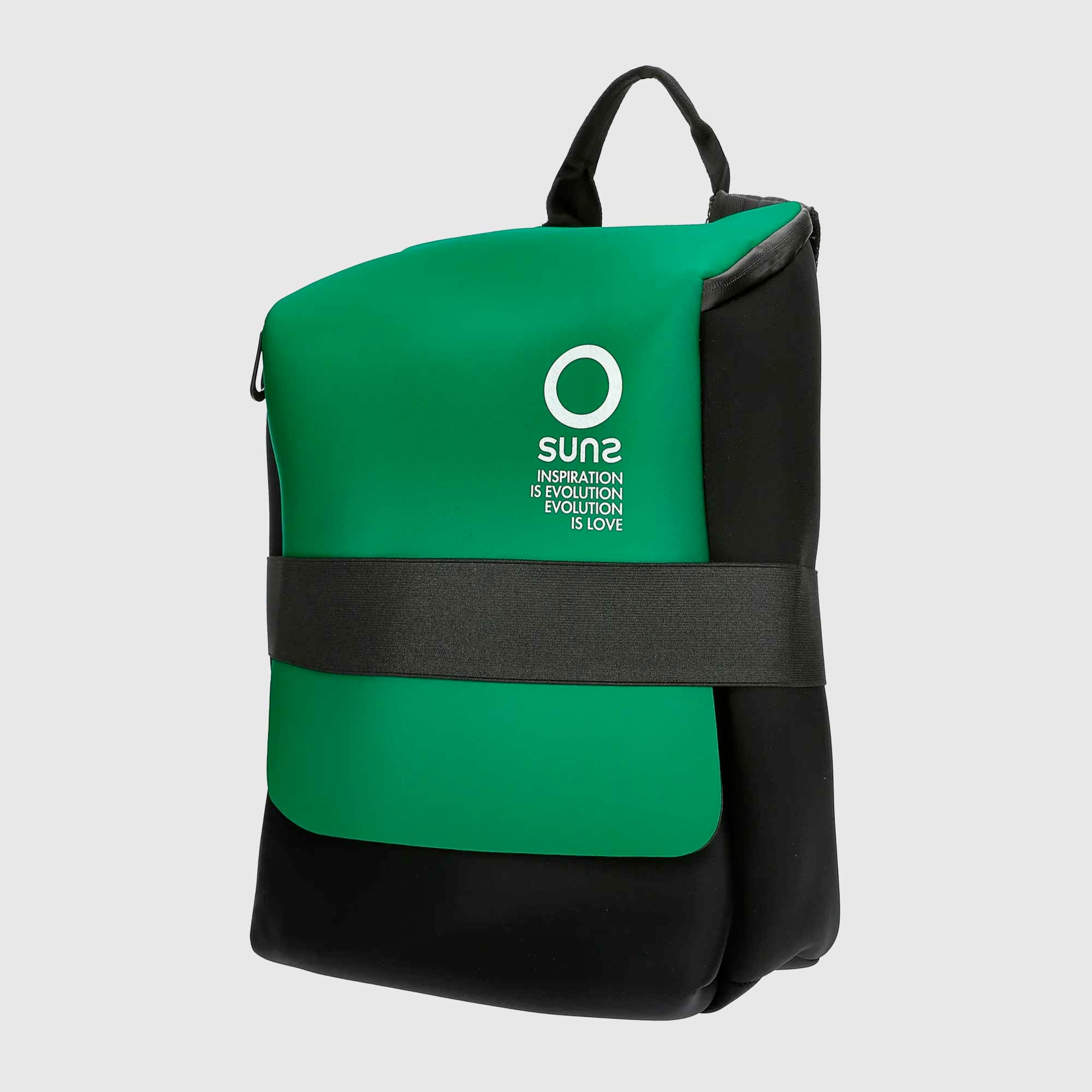 Zaino nero e verde ottanio firmato SUNS - annameglio.com abbigliamento moda