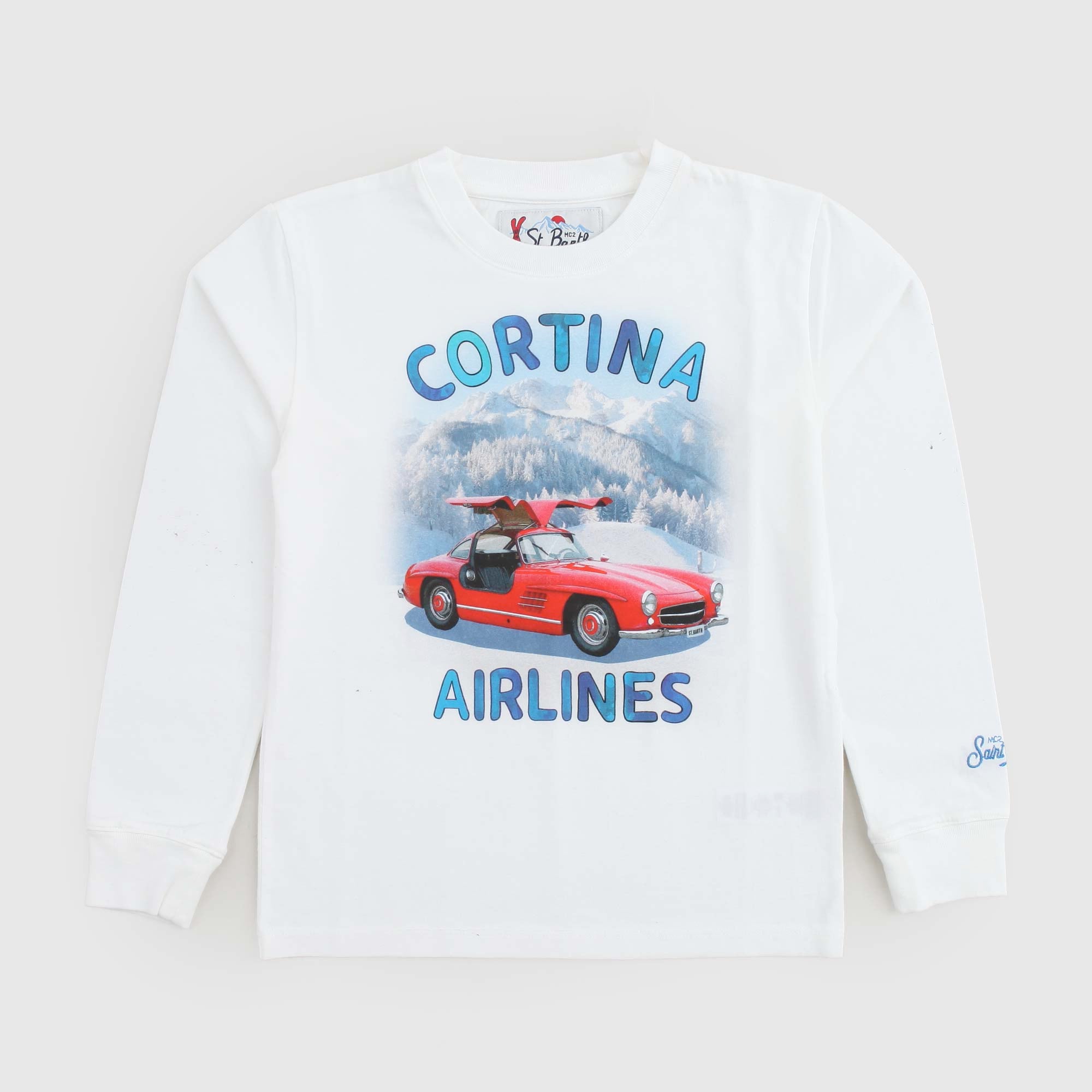 T-shirt Bianca Firmata MC2 SAINT BARTH - annameglio.com abbigliamento moda