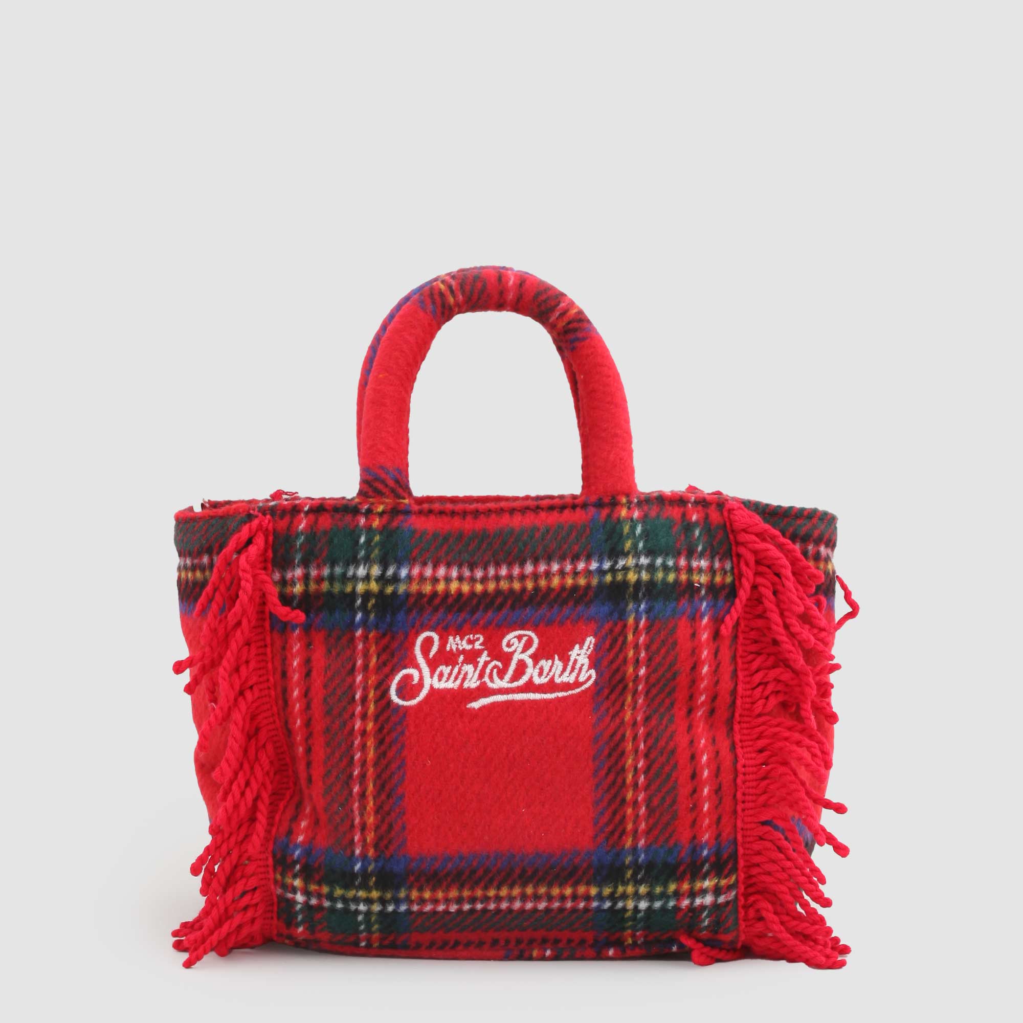 Borsa In Tartan Rosso Firmata MC2 Saint Barth - annameglio.com abbigliamento moda