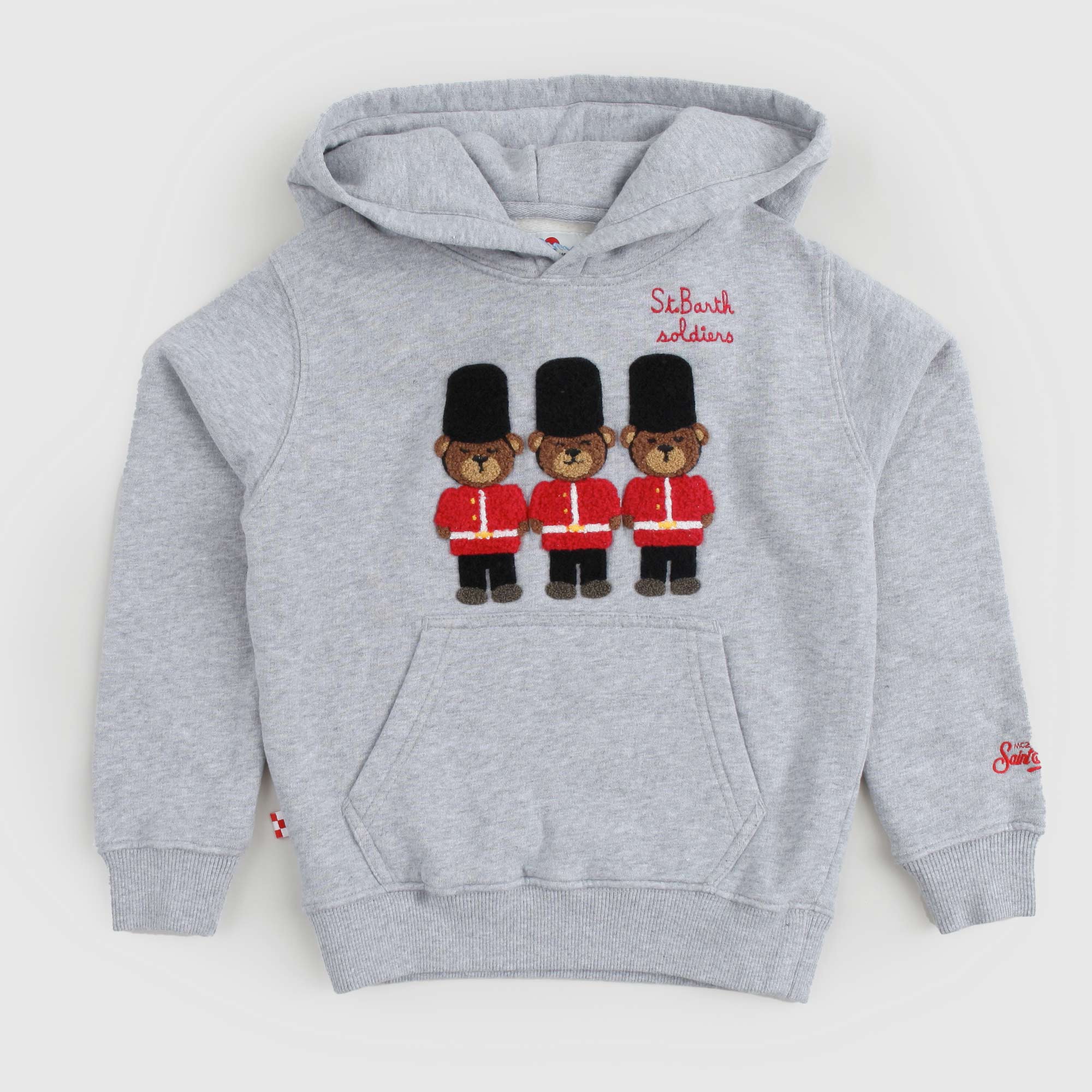 Felpa grigia con cappuccio ST. BARTH - annameglio.com abbigliamento moda