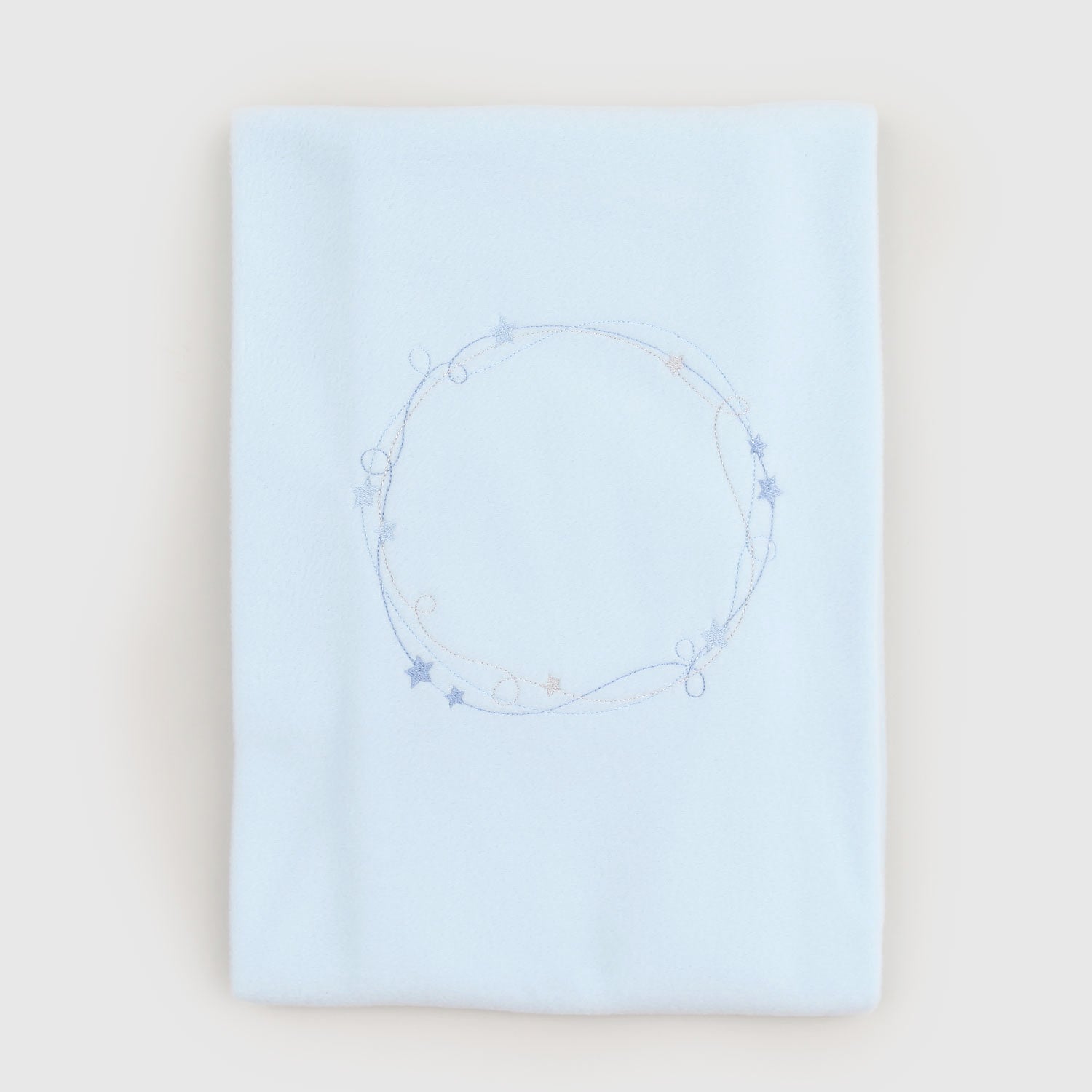 Copertina Culla In Pile Celeste con stelle - annameglio.com abbigliamento moda