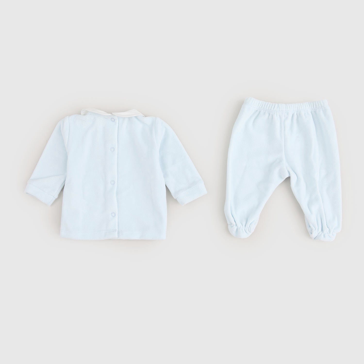 Tutina ciniglia Due Pezzi Celeste Coccodè - annameglio.com abbigliamento moda