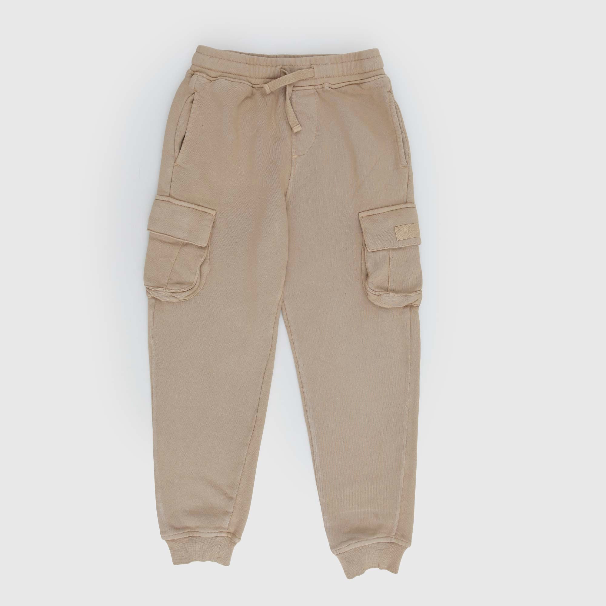 Pantaloni jogger beige con tasche cargo - annameglio.com abbigliamento moda