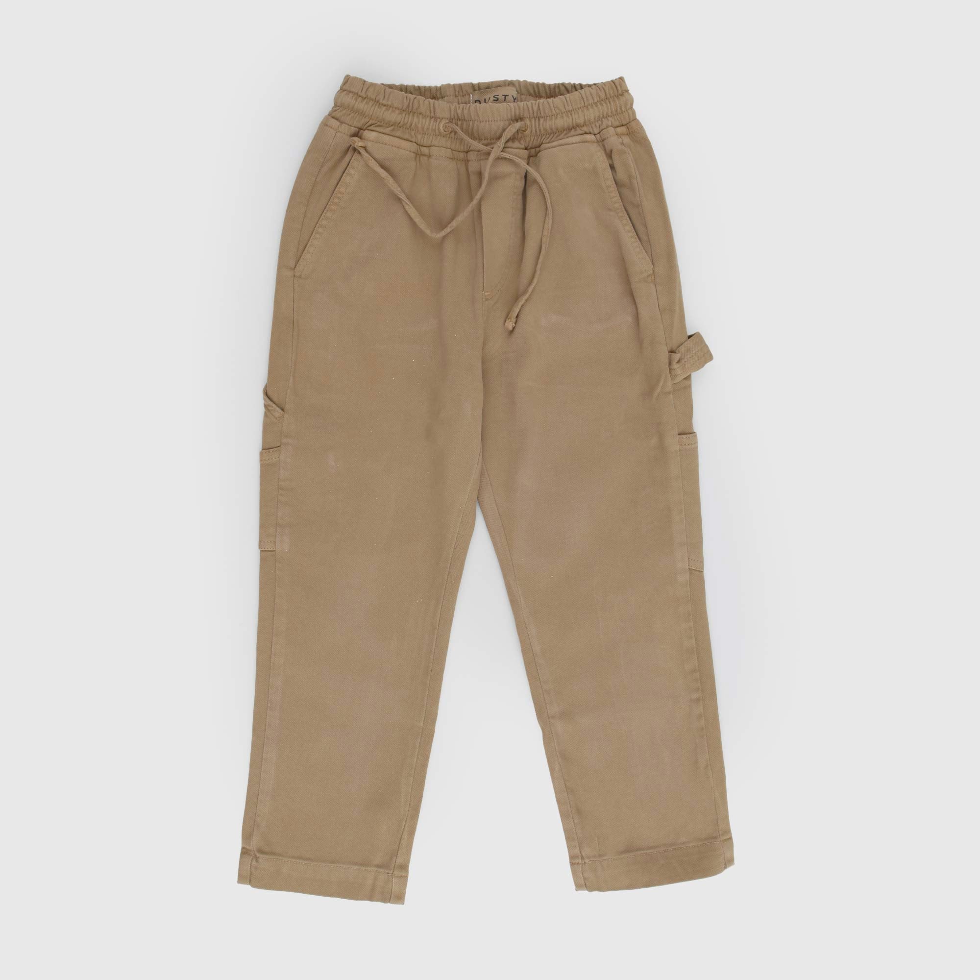Pantaloni cargo in cotone piquè beige - annameglio.com abbigliamento moda