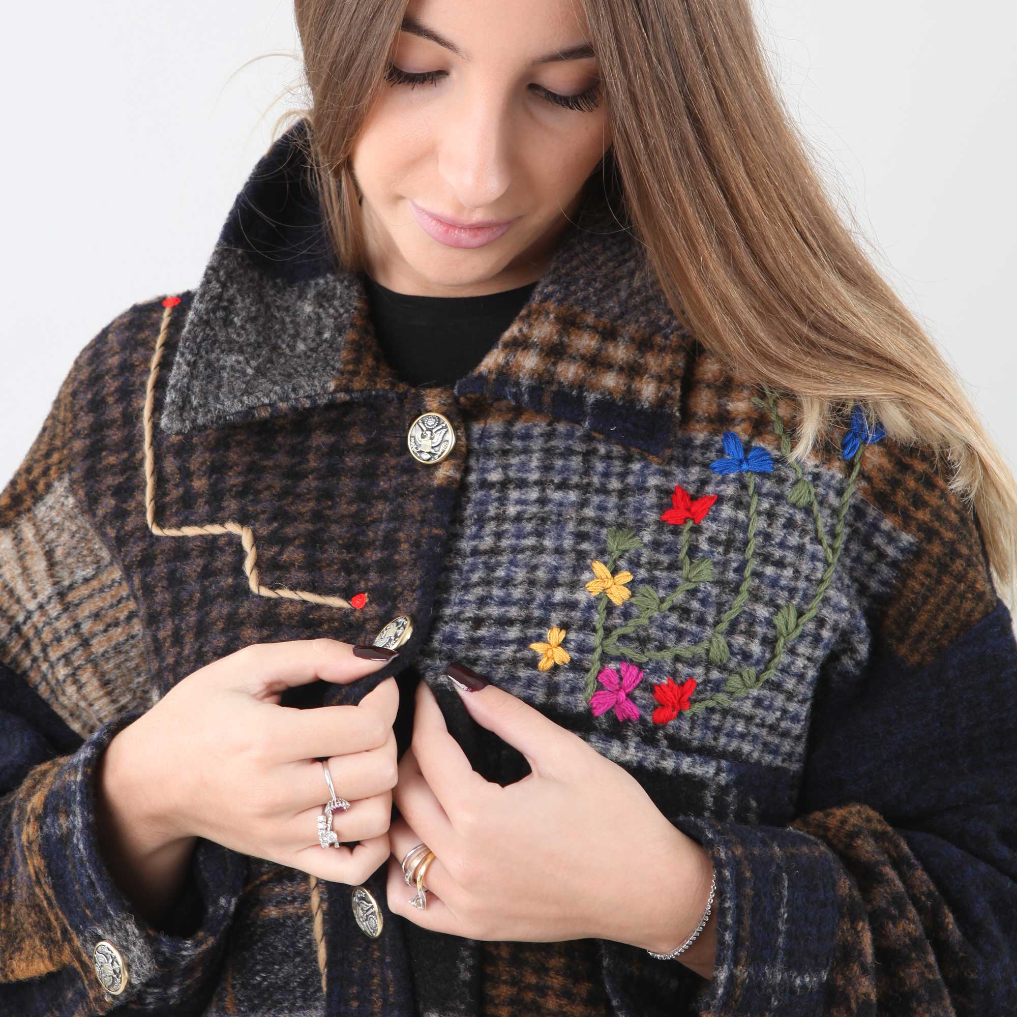 Cappotto in Lana Scozzese History Repeats - annameglio.com abbigliamento moda