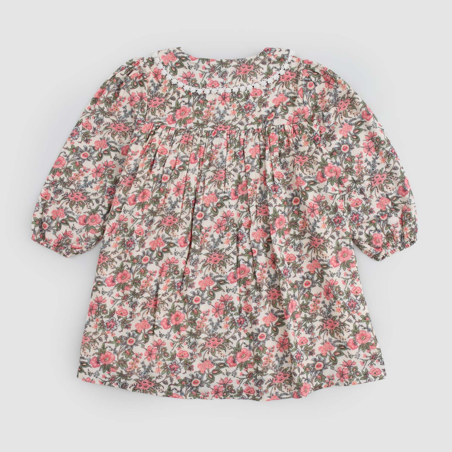 Abito rosa con motivo allover floreale - annameglio.com abbigliamento moda