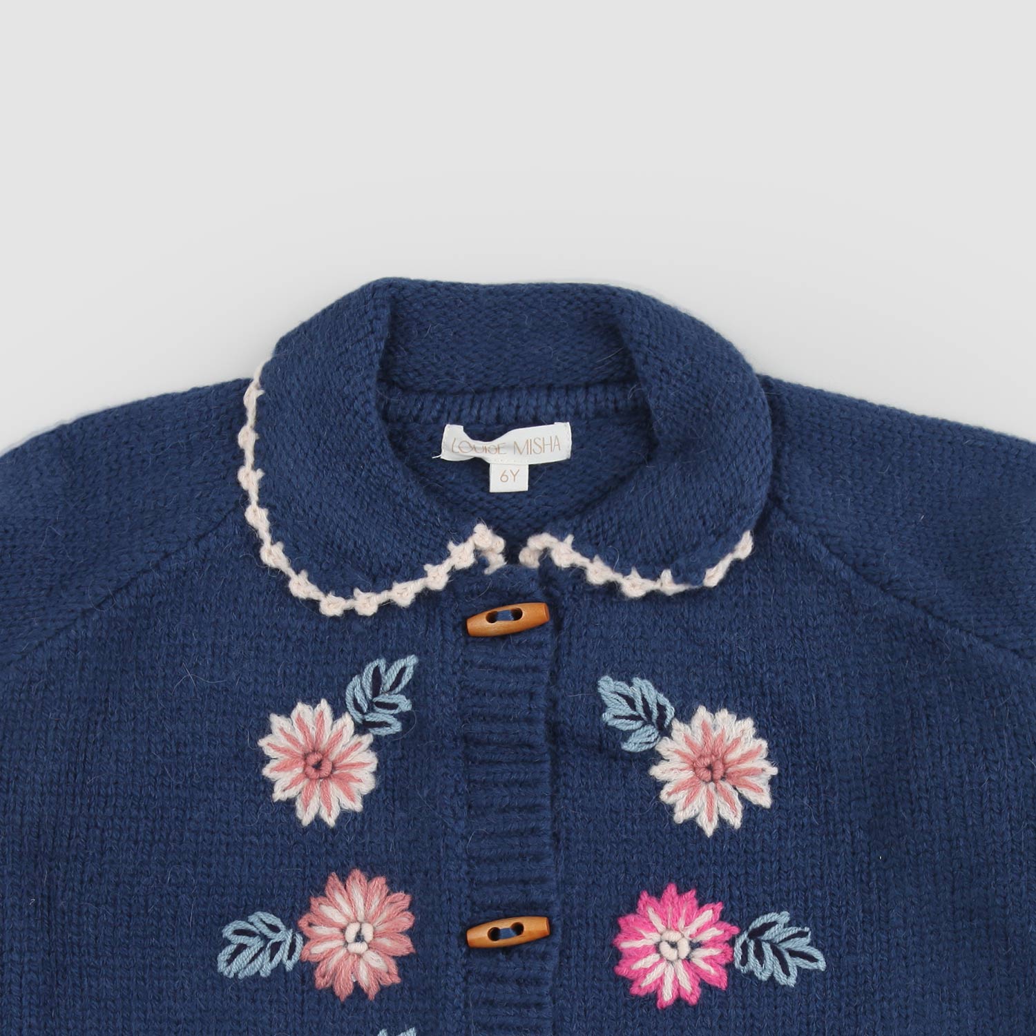 Pullover blu con fantasia floreale - annameglio.com abbigliamento moda