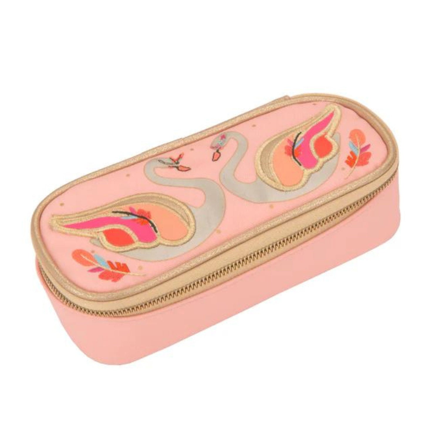 Astuccio Pearly Swans rosa bambina - annameglio.com abbigliamento moda