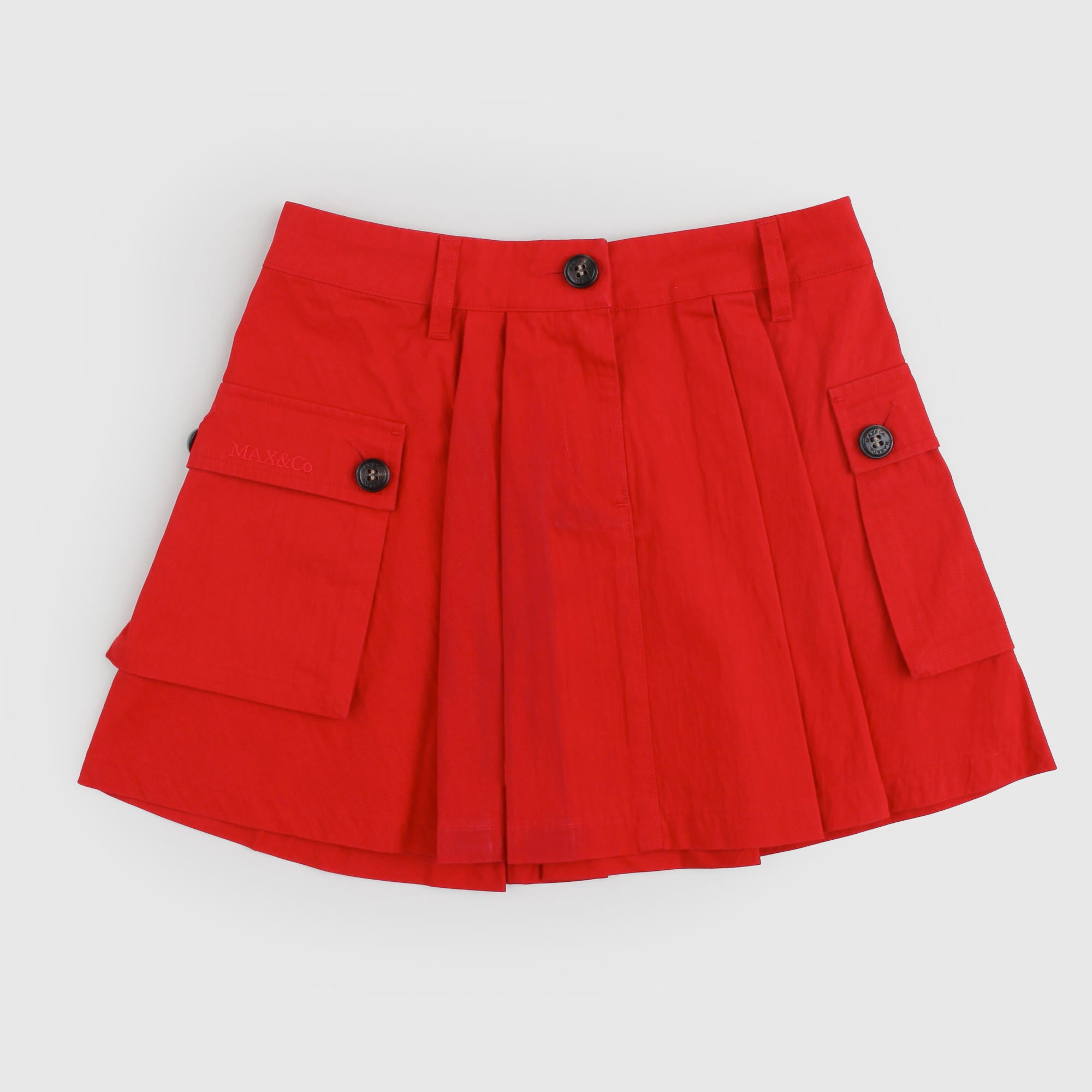 Gonna Rossa A Pieghe Firmata Max & Co - annameglio.com abbigliamento moda