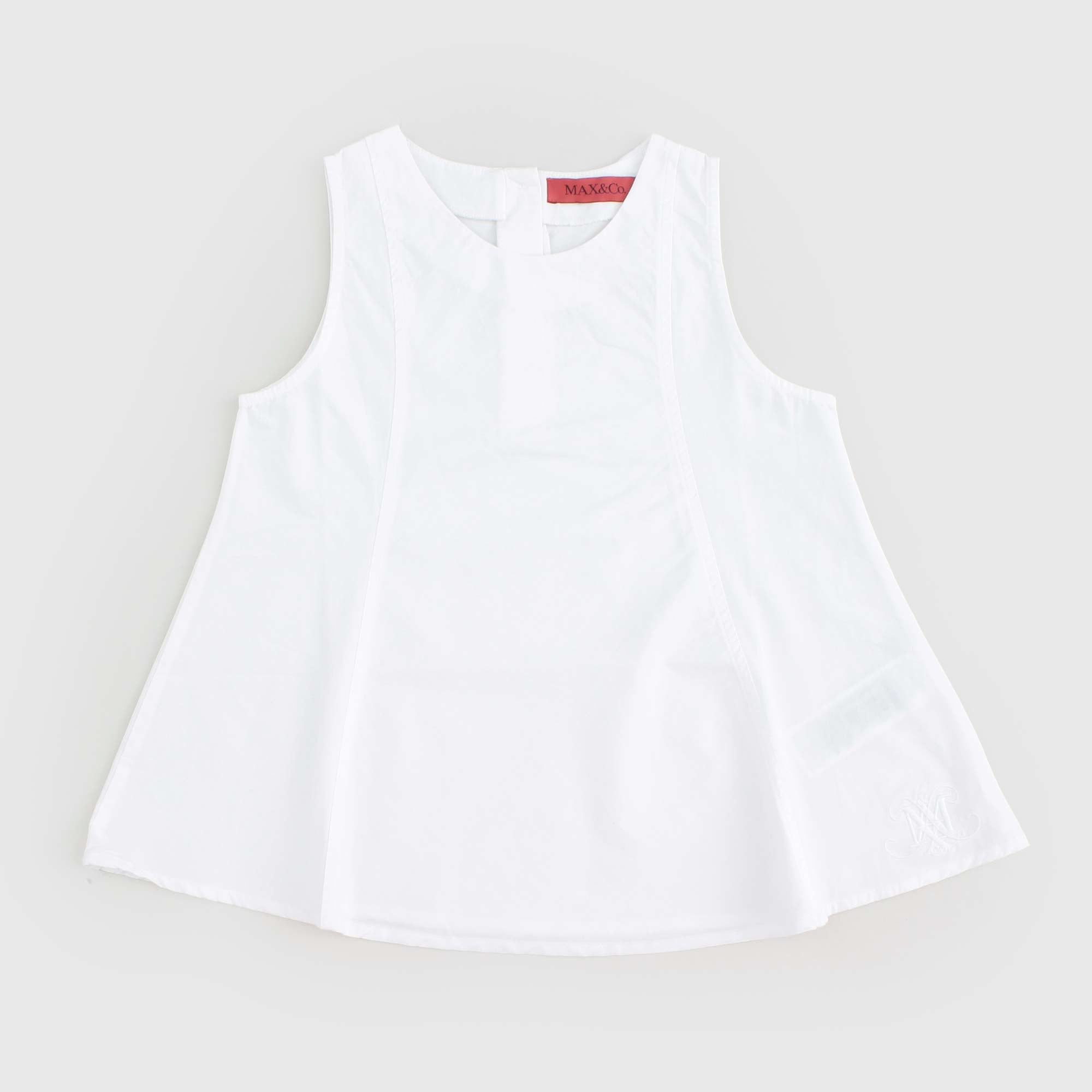 Top Bianco Smanicato Firmato MAX AND CO - annameglio.com abbigliamento moda