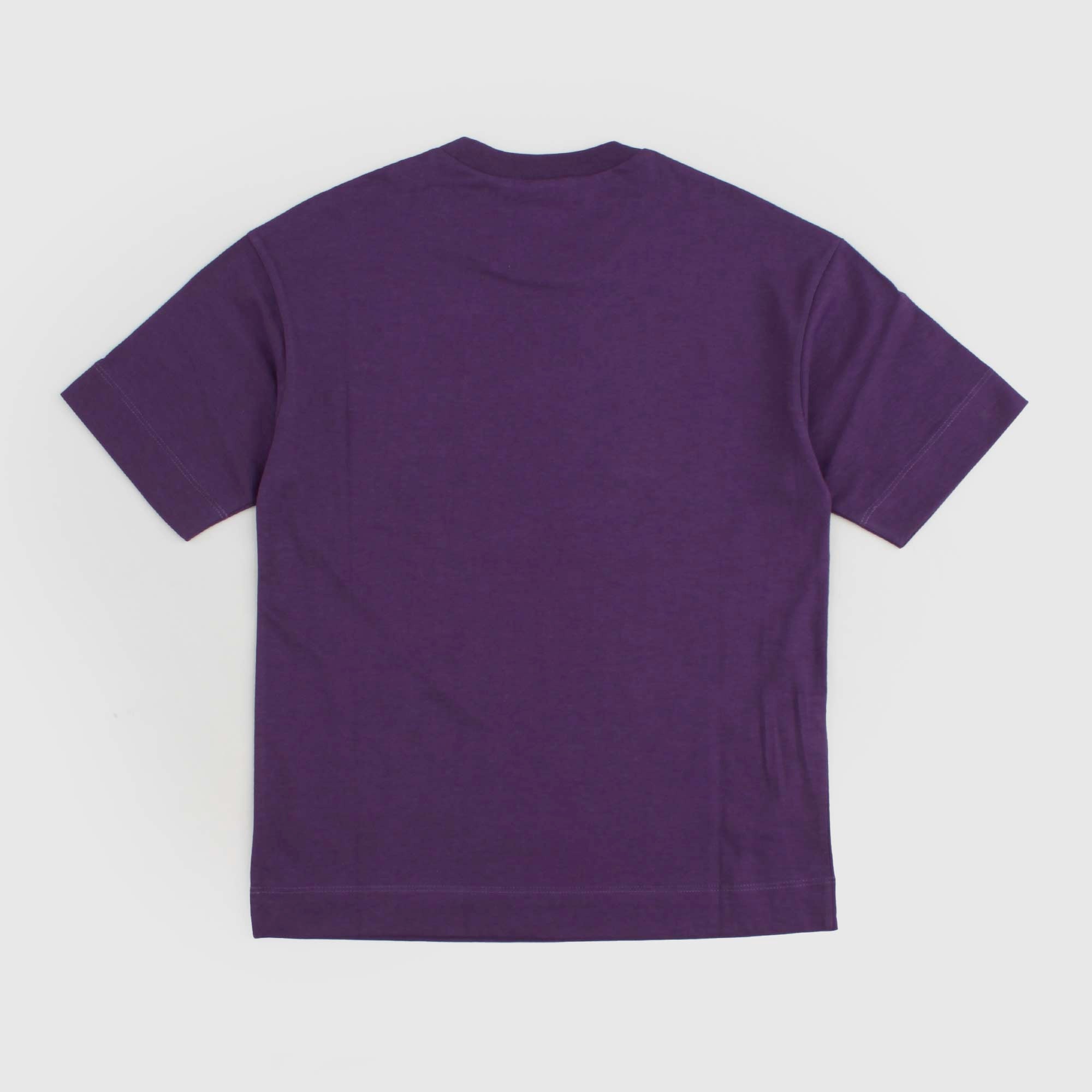 T-shirt Viola Con Stampa Firmata MARNI - annameglio.com abbigliamento moda