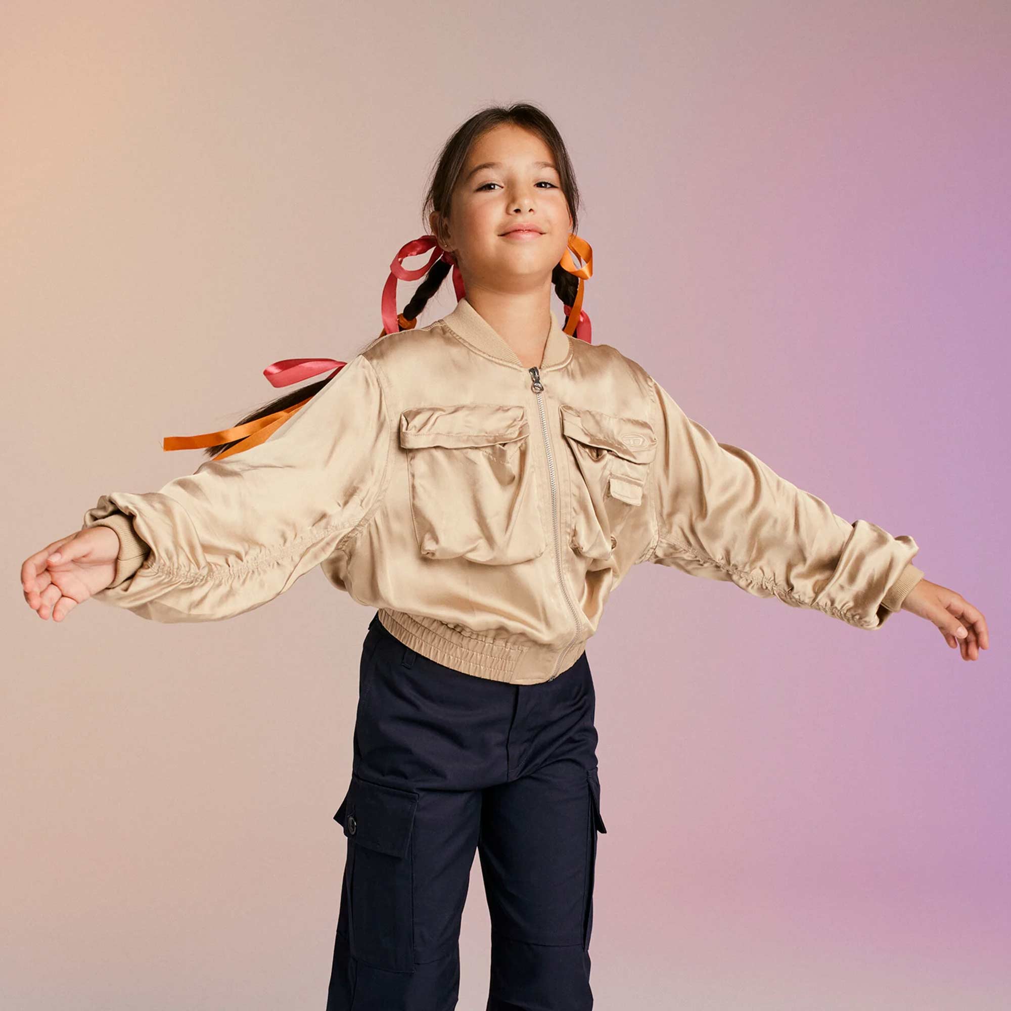 Bomber In Raso Lucido Firmato DIESEL - annameglio.com abbigliamento moda