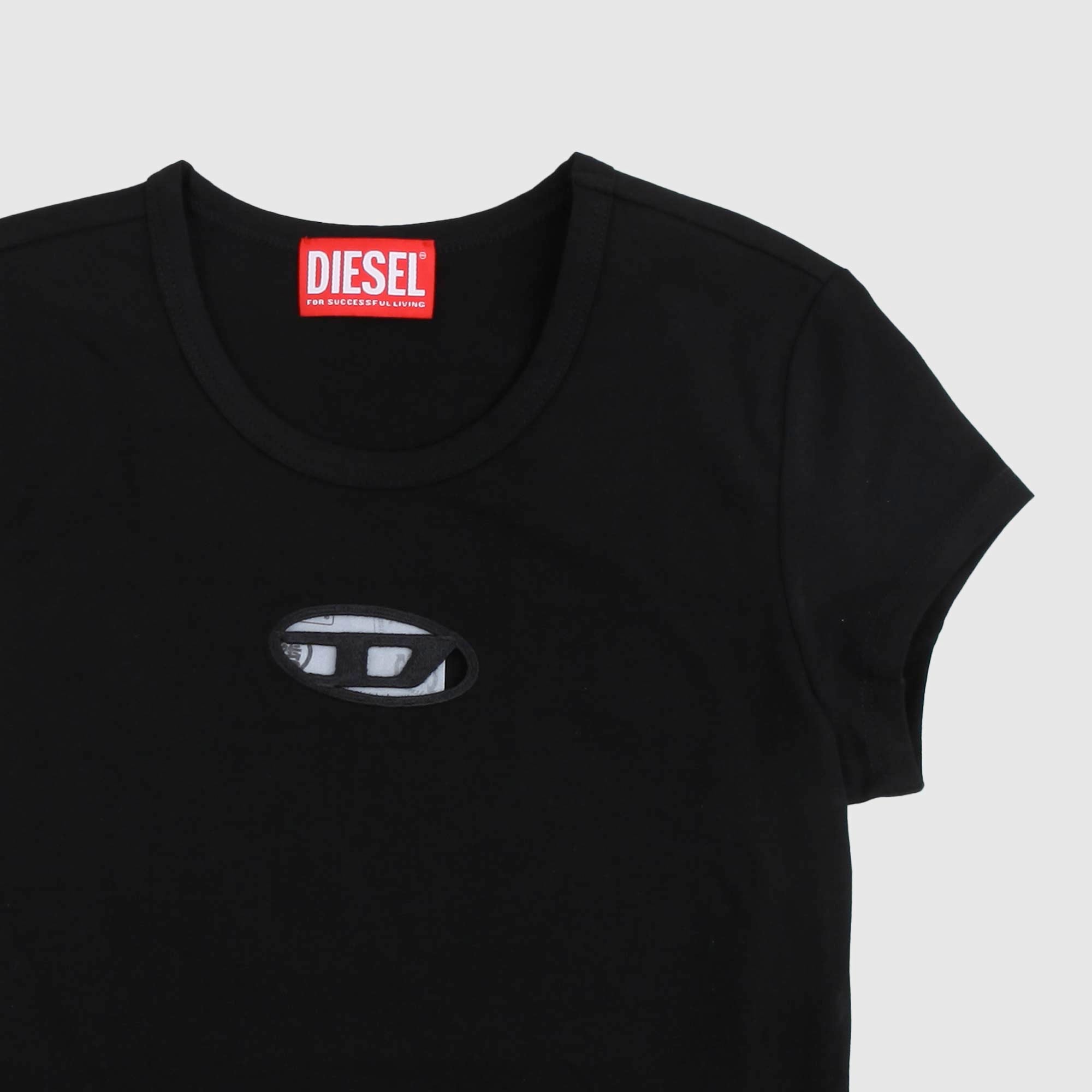 Top T-Angie Nero Firmato Diesel - annameglio.com abbigliamento moda