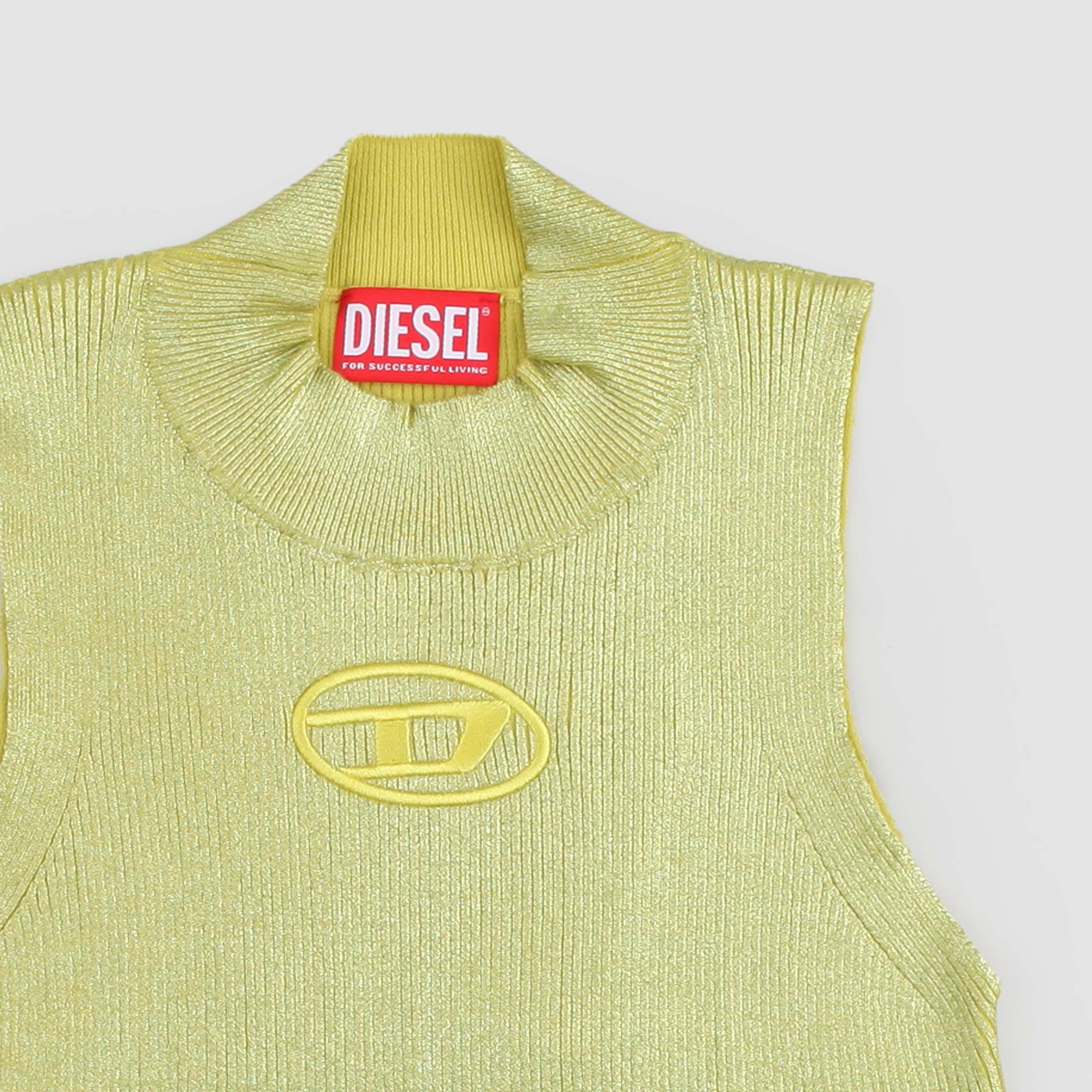 T-Shirt Lime Firmata Diesel - annameglio.com abbigliamento moda