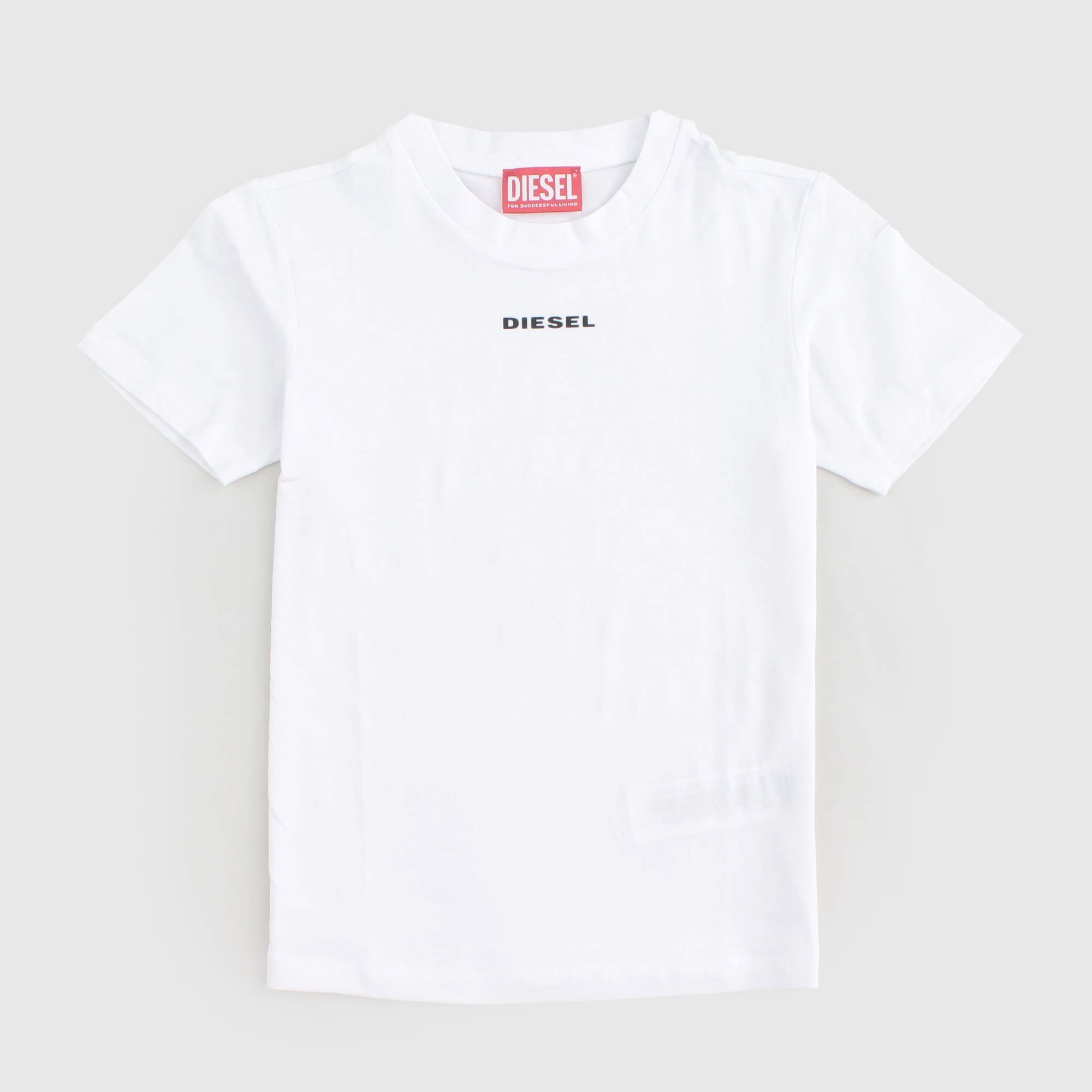 T-shirt Bianca Iconica Firmata DIESEL - annameglio.com abbigliamento moda