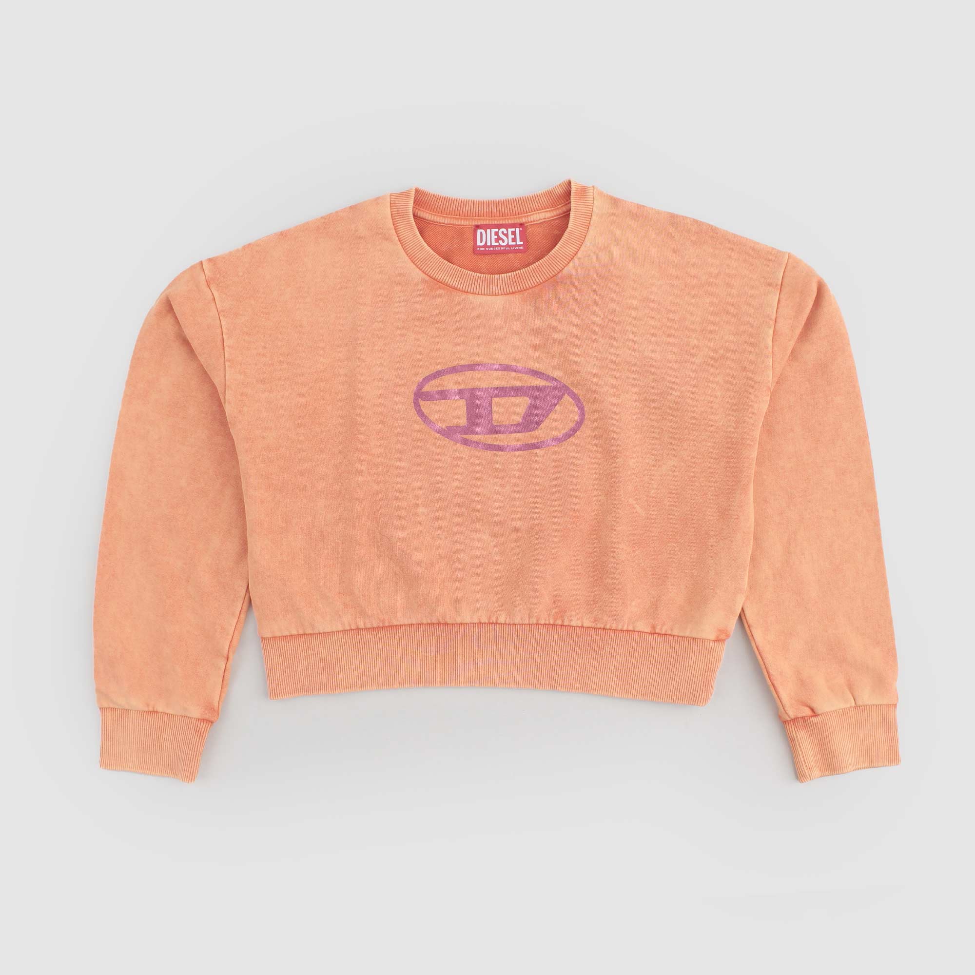 Felpa Arancio Firmata DIESEL - annameglio.com abbigliamento moda