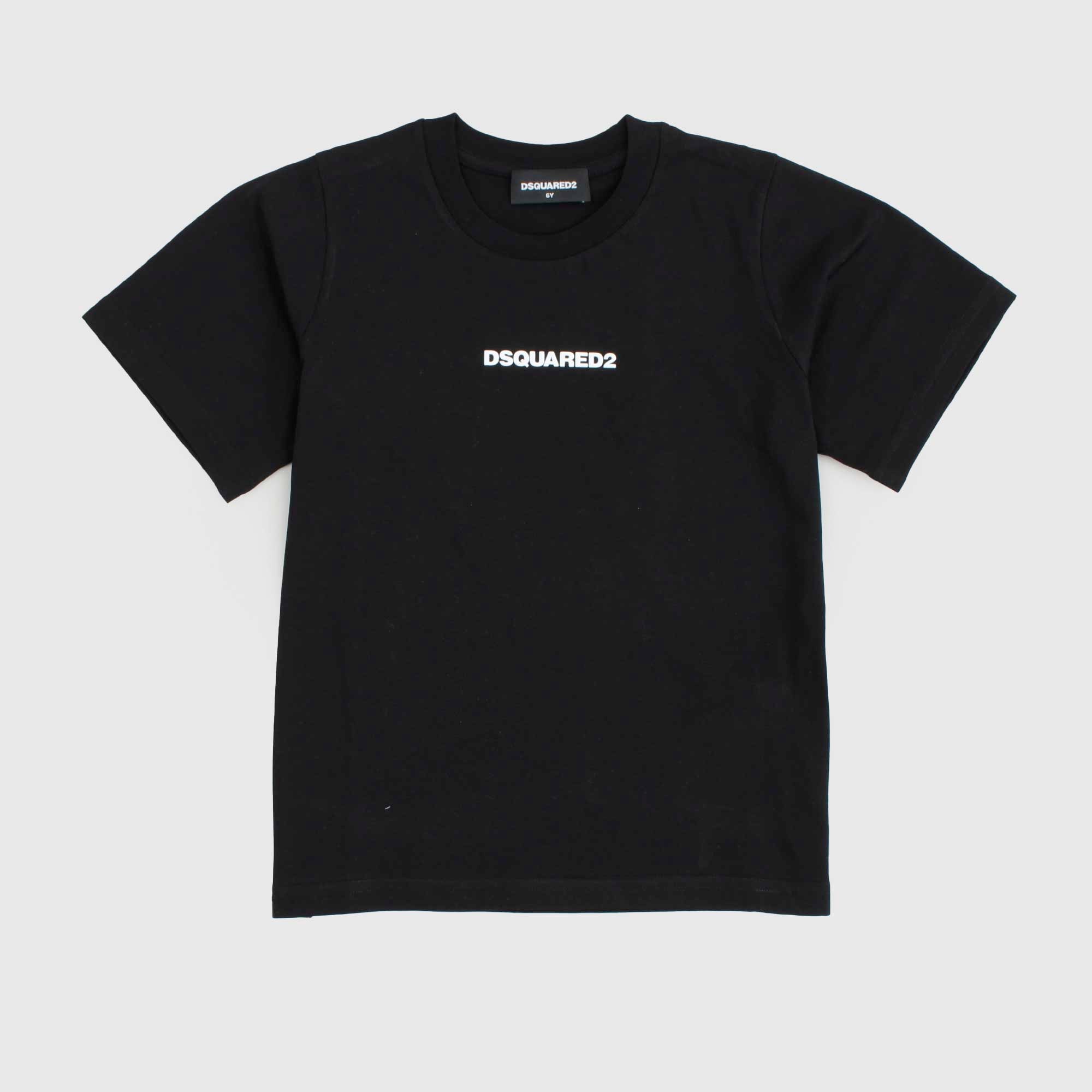 T-shirt Nera Firmata DSQUARED2 - annameglio.com abbigliamento moda