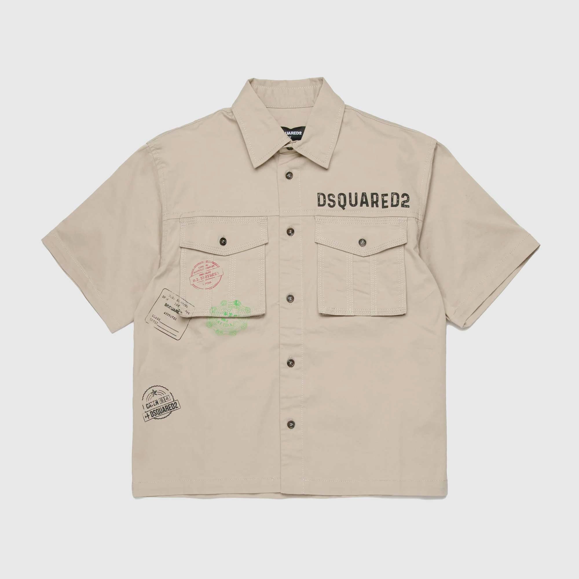 Camicia Manica Corta Firmata DSQUARED2 - annameglio.com abbigliamento moda