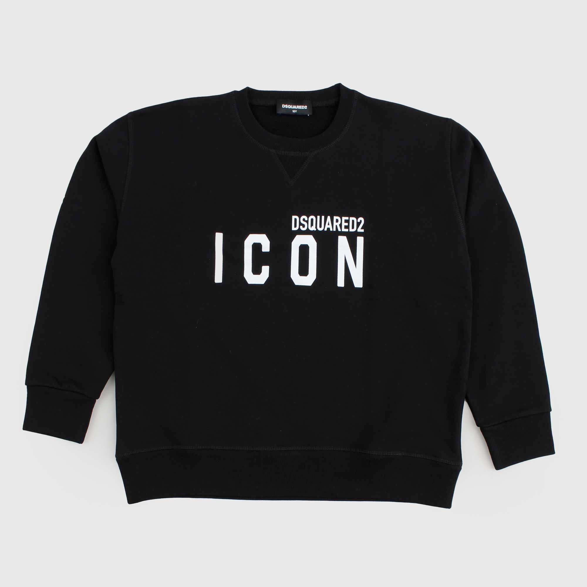 Felpa Nera Firmata DSQUARED2 - annameglio.com abbigliamento moda