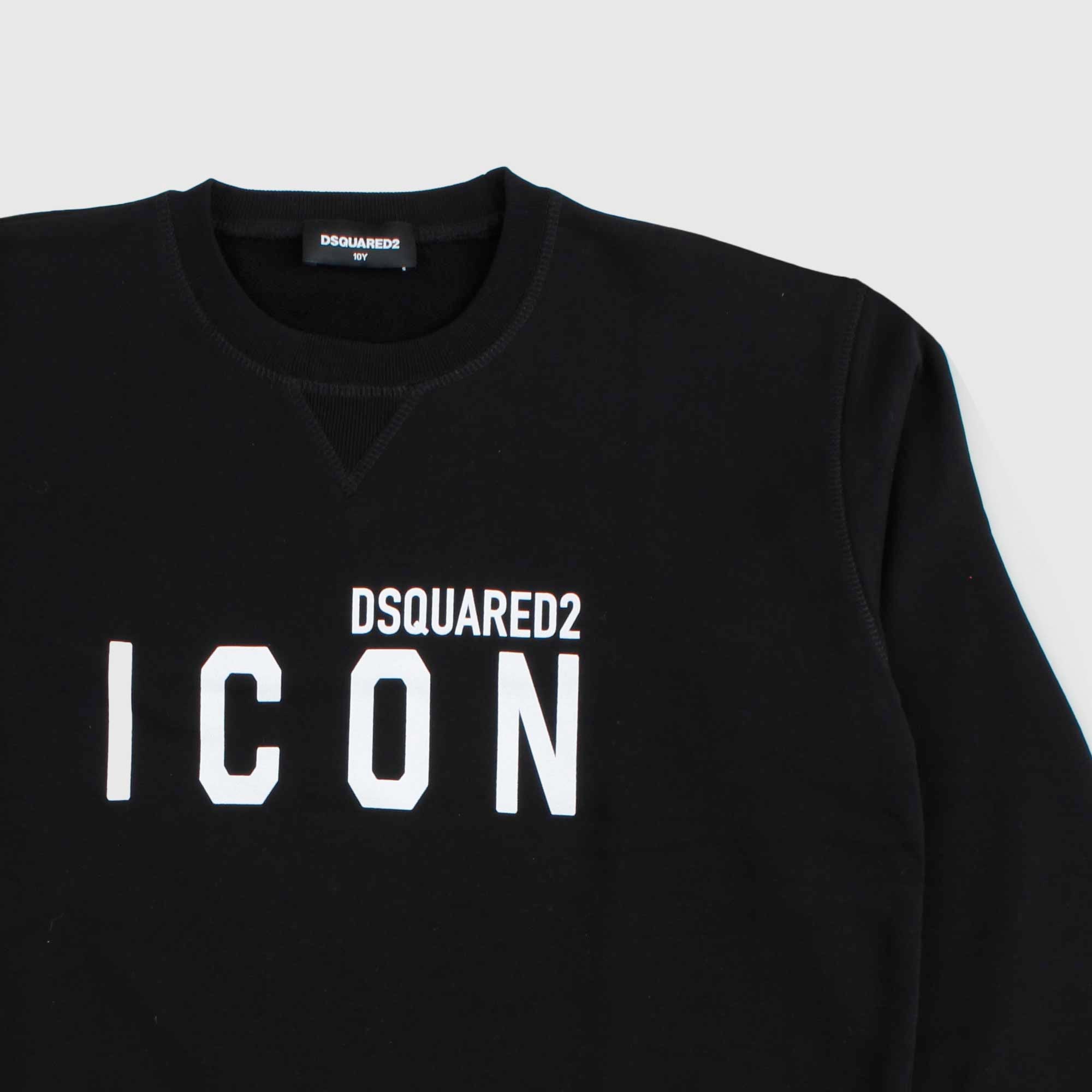 Felpa Nera Firmata DSQUARED2 - annameglio.com abbigliamento moda