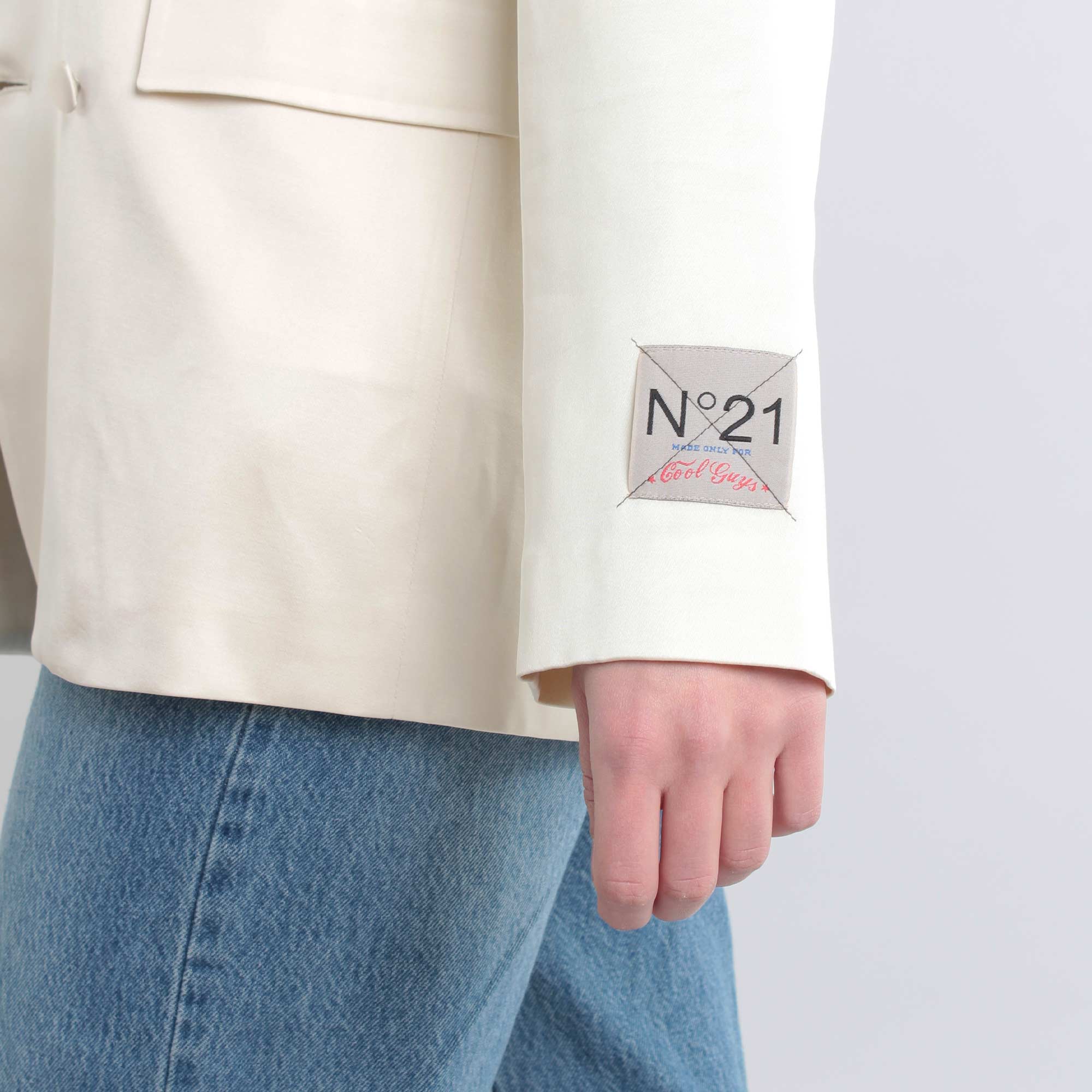 Blazer Doppiopetto Avorio Firmato N° 21 - annameglio.com abbigliamento moda