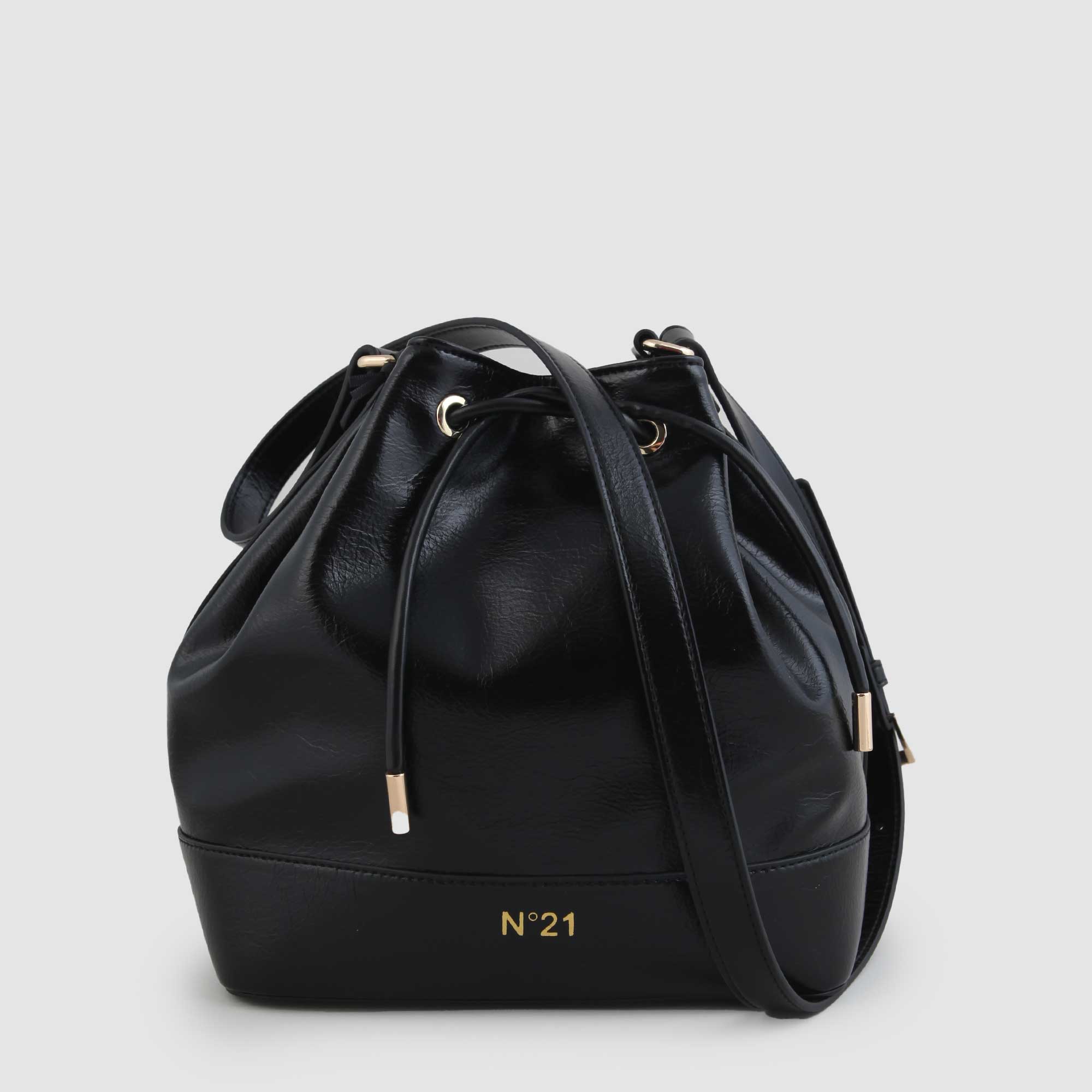 Borsa A Sacco Nera Firmata N°21 - annameglio.com abbigliamento moda