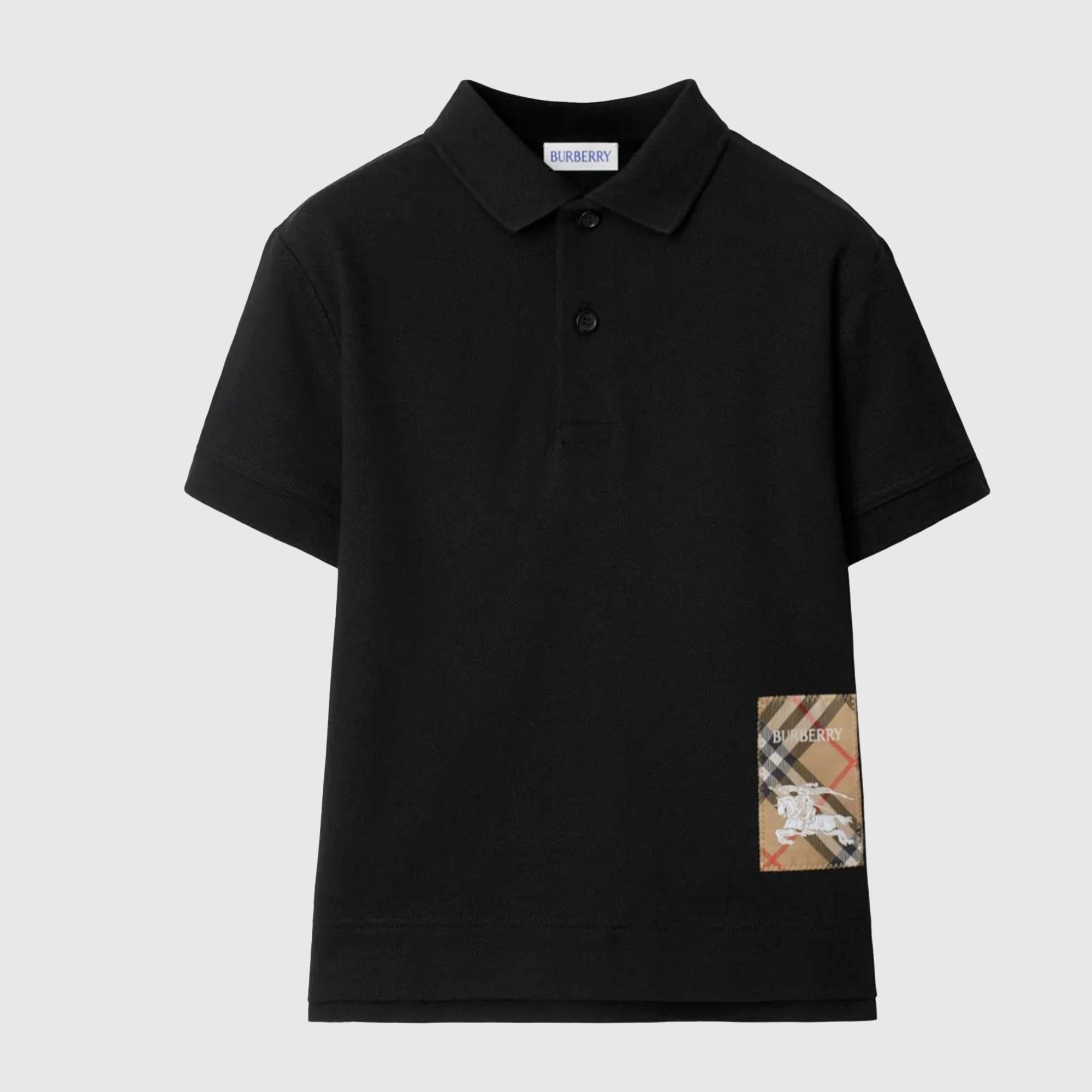 Polo A Quadri Nera Firmata BURBERRY - annameglio.com abbigliamento moda