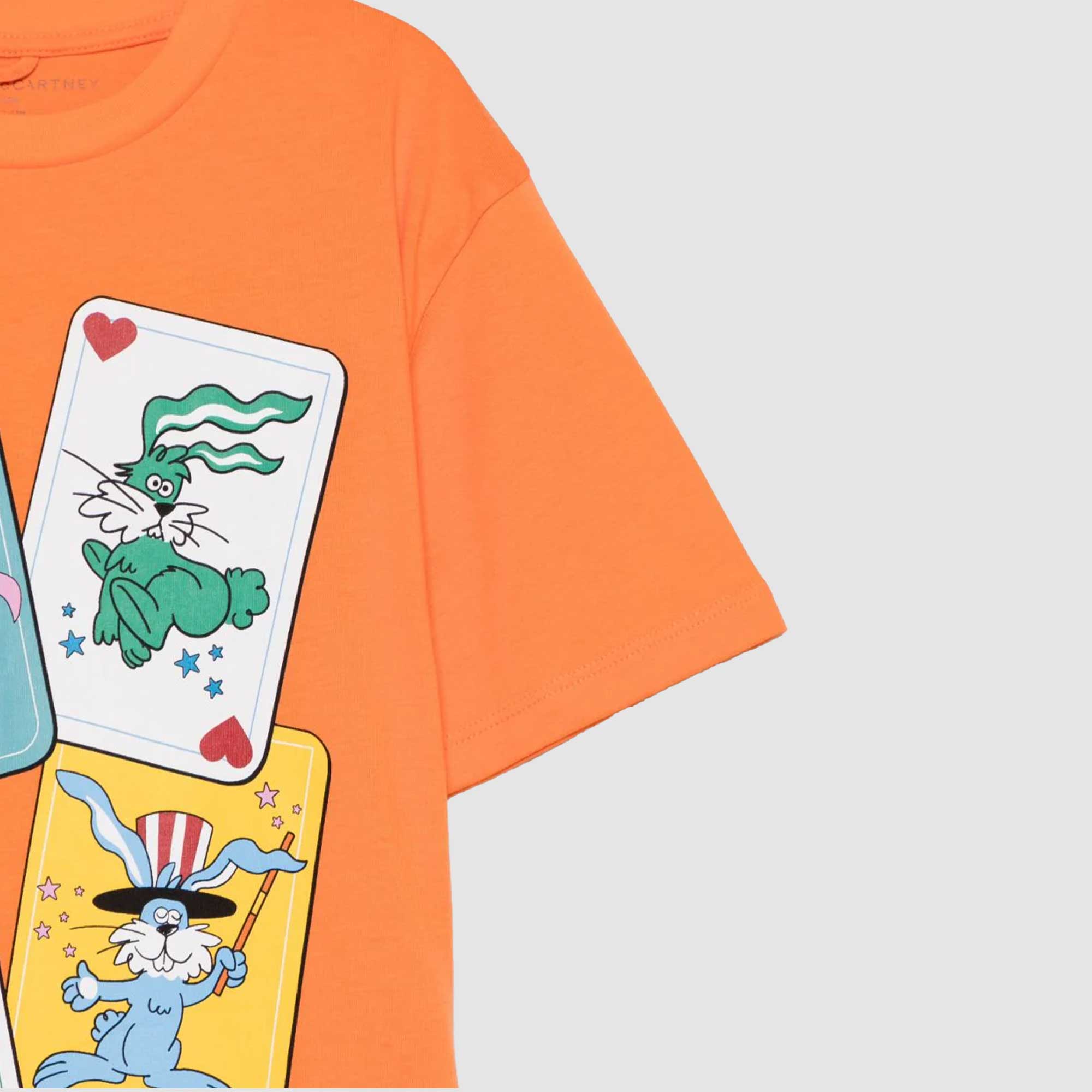 T-shirt Arancio Firmata STELLA MCCARTNEY - annameglio.com abbigliamento moda