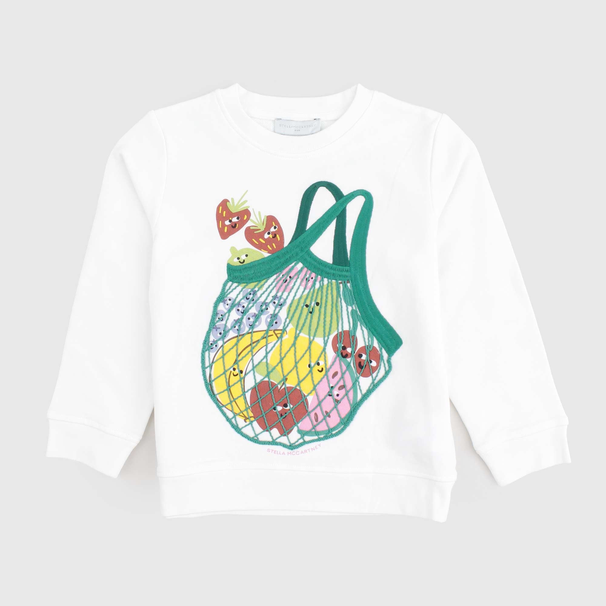 Felpa Bianca Baby Firmata STELLA MC CARTNEY - annameglio.com abbigliamento moda