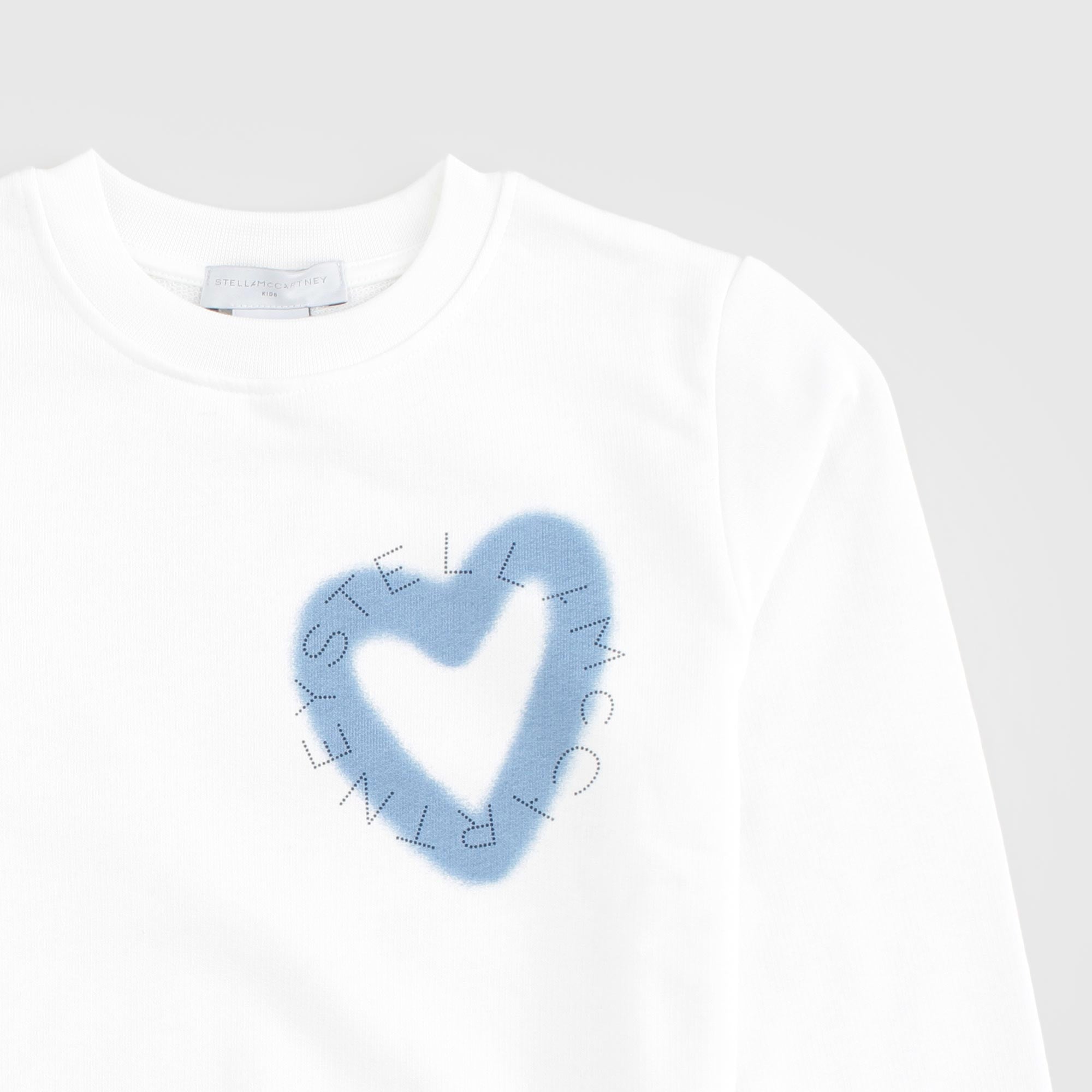 Felpa Bianca Con Cuori Firmata STELLA MCCARTNEY - annameglio.com abbigliamento moda