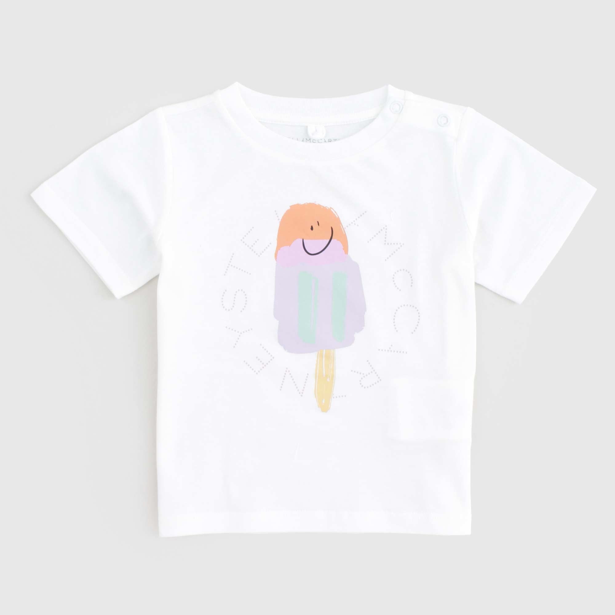 T-shirt Bianca Firmata STELLA MCCARTNEY - annameglio.com abbigliamento moda