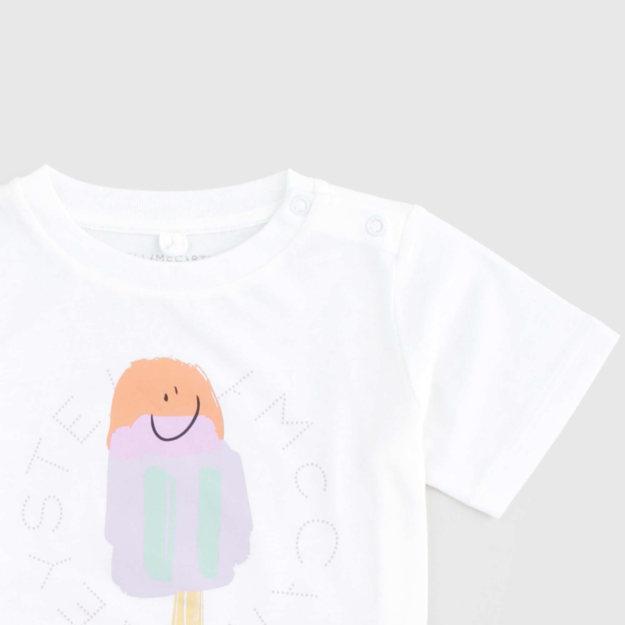 T-shirt Bianca Firmata STELLA MCCARTNEY - annameglio.com abbigliamento moda