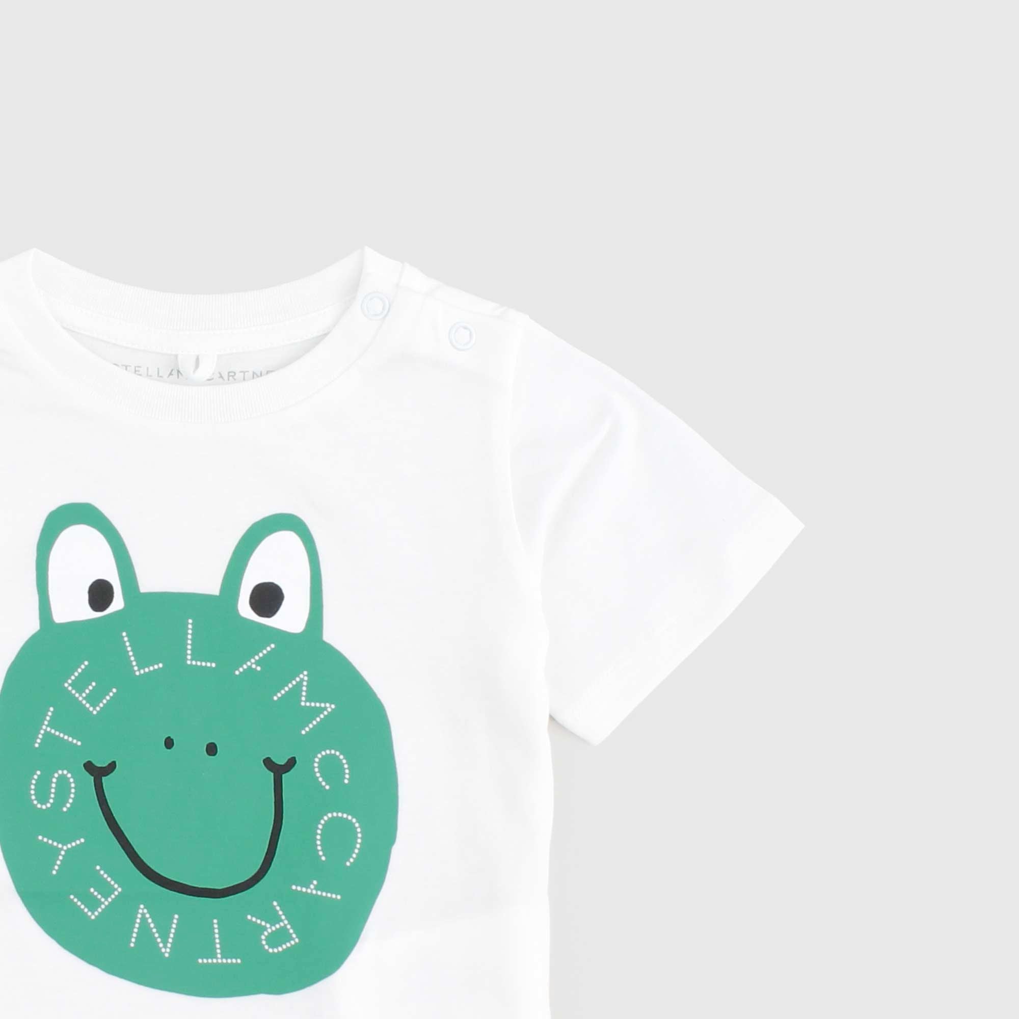 T-shirt Bianca Con Stampa Rana STELLA MC CARTNEY - annameglio.com abbigliamento moda