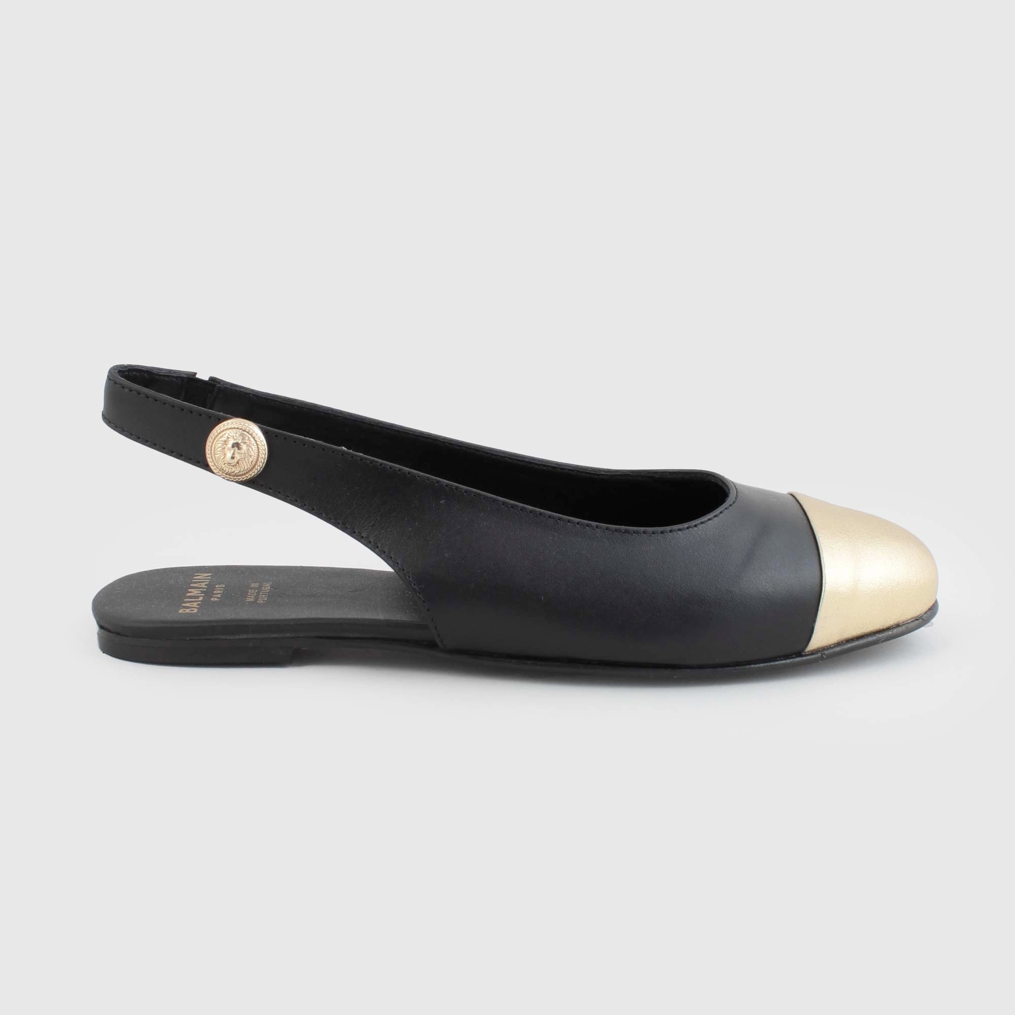 Sandalo Bicolore In Pelle Firmato BALMAIN - annameglio.com abbigliamento moda