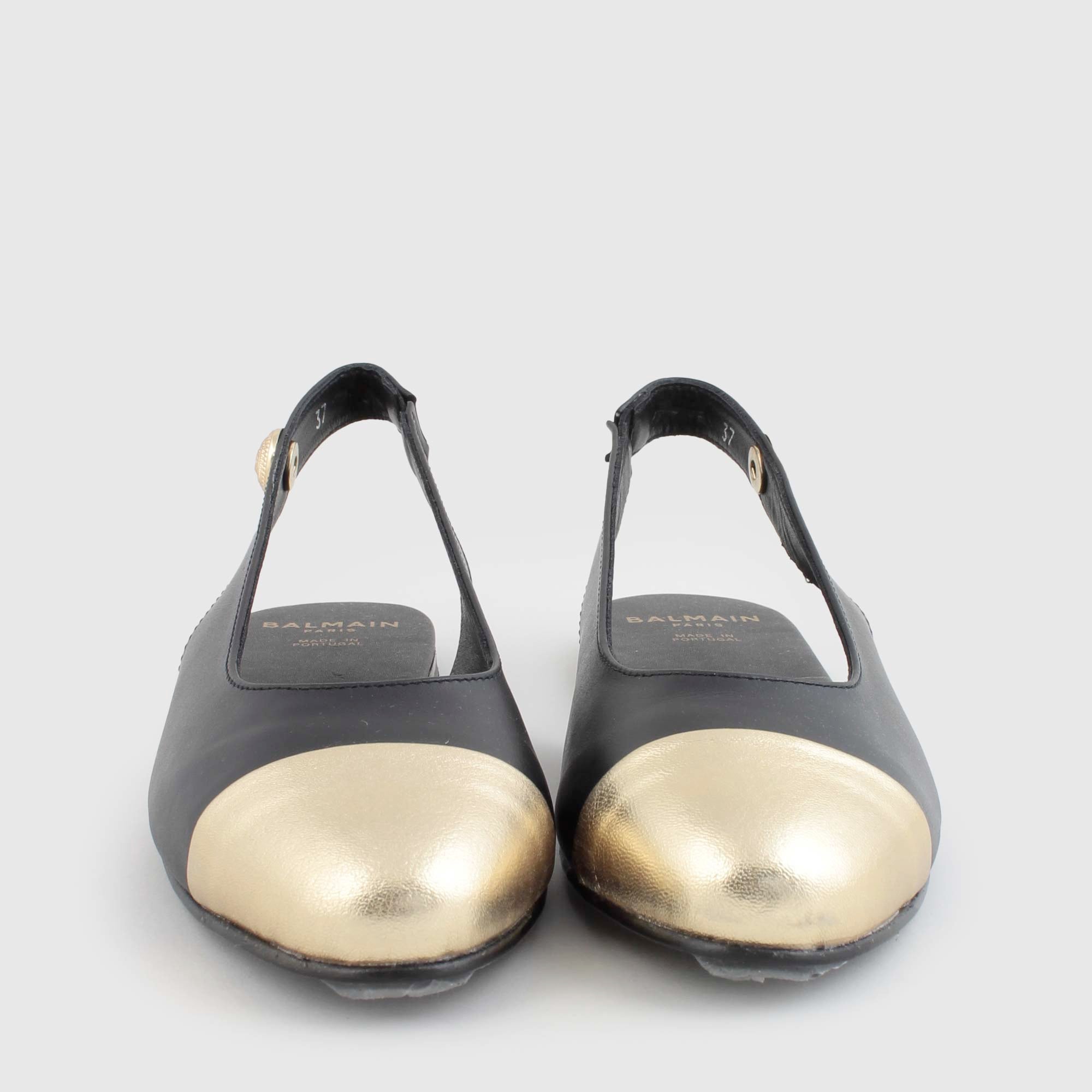 Sandalo Bicolore In Pelle Firmato BALMAIN - annameglio.com abbigliamento moda