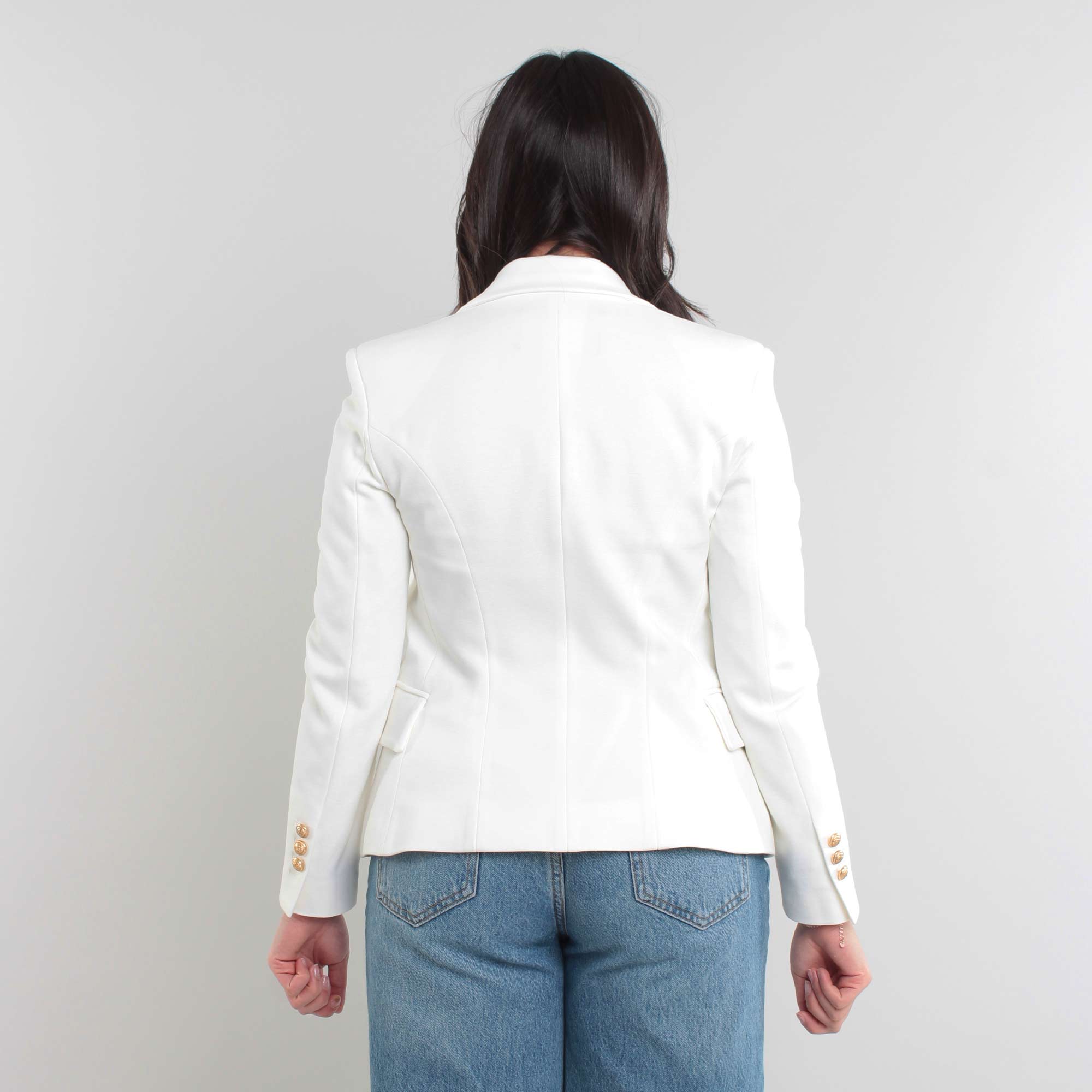 Blazer Doppiopetto Bianco Firmato BALMAIN - annameglio.com abbigliamento moda