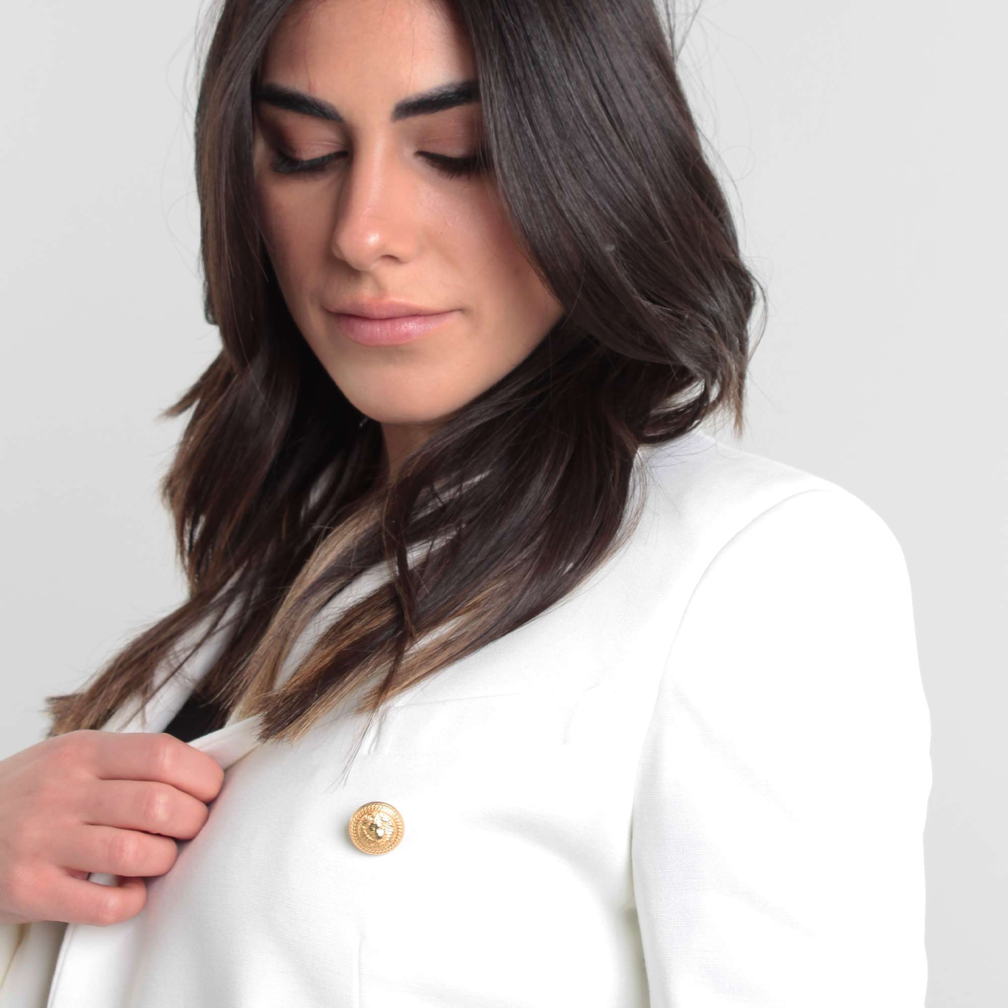 Blazer Doppiopetto Bianco Firmato BALMAIN - annameglio.com abbigliamento moda