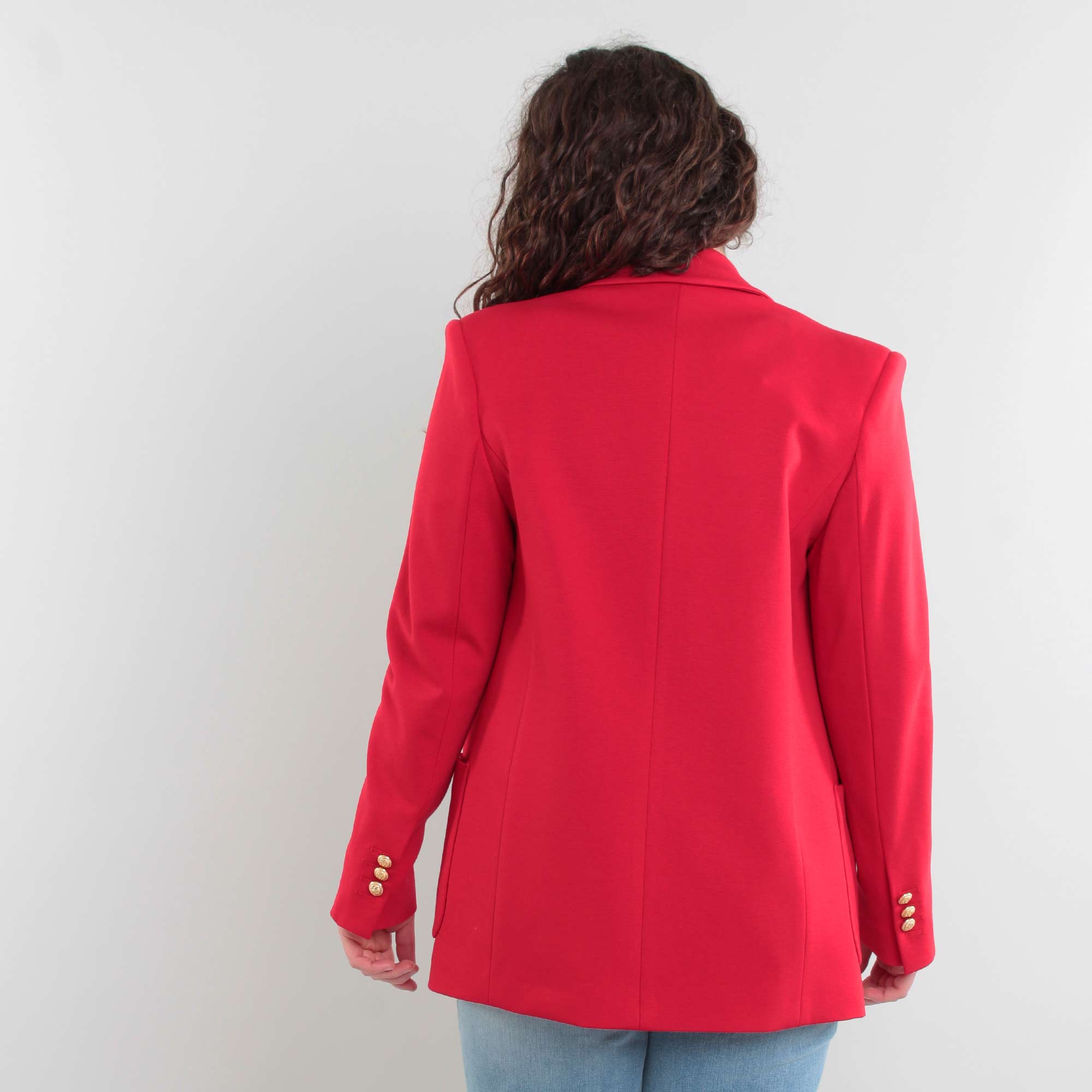 Giacca Doppiopetto Rossa Firmata BALMAIN - annameglio.com abbigliamento moda