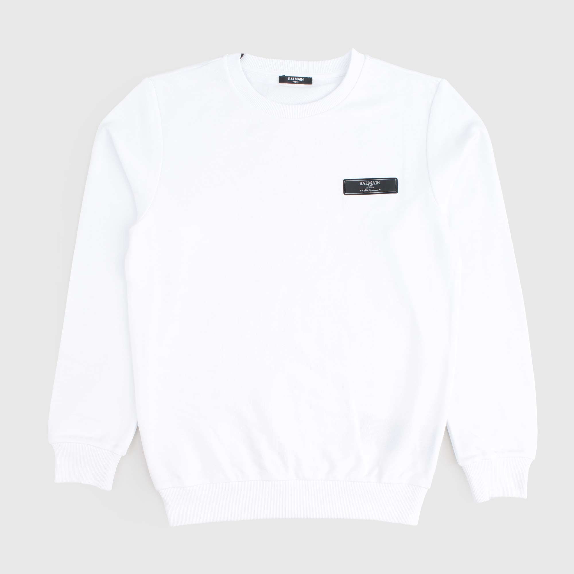 Maxi Felpa Bianca Firmata BALMAIN - annameglio.com abbigliamento moda